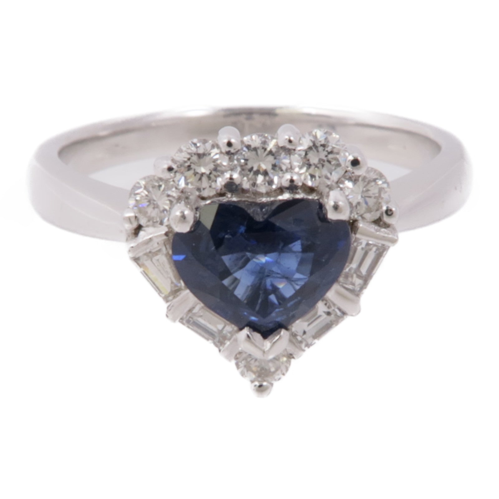 JEWELRY 18K白金Sapphire/Diamond Ring藍寶石/鑽石戒指US#6.25