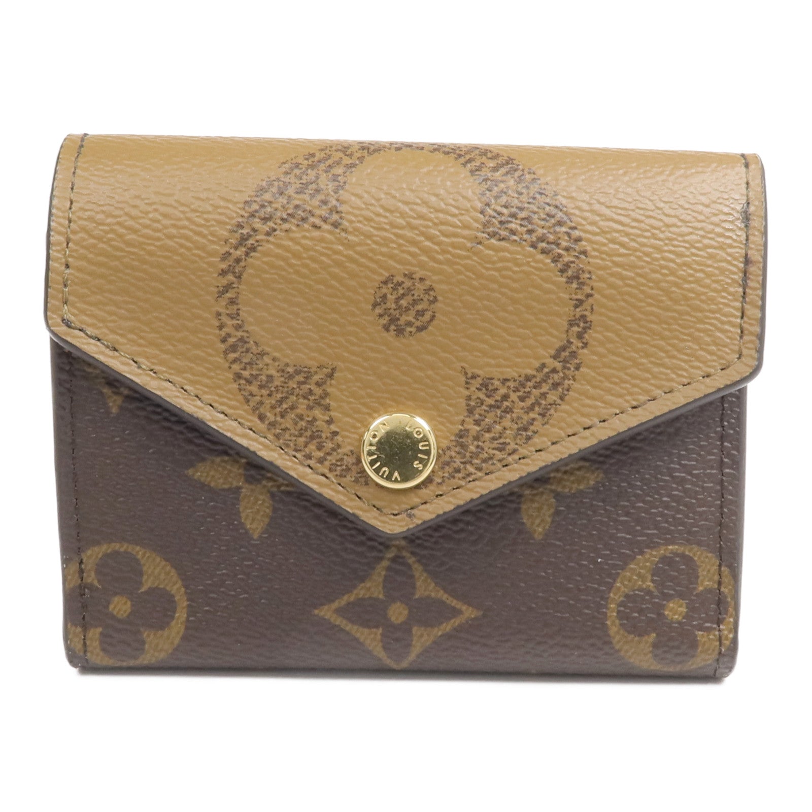 LOUIS VUITTON Monogram/Monogram Reverse Giant Zoe Wallet金扣錢包