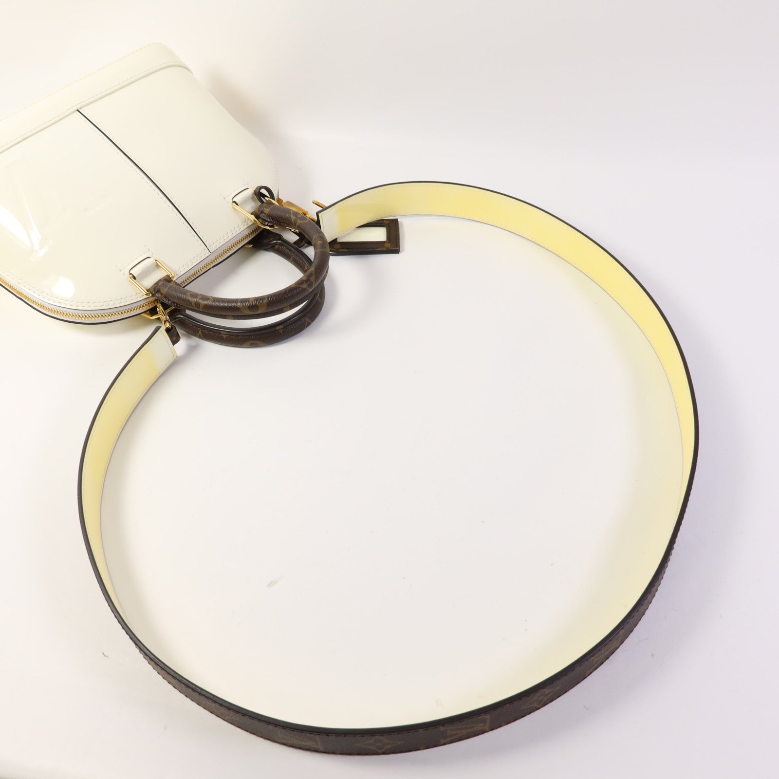 LOUIS VUITTON Vernis Alma BB金扣手挽肩背兩用袋