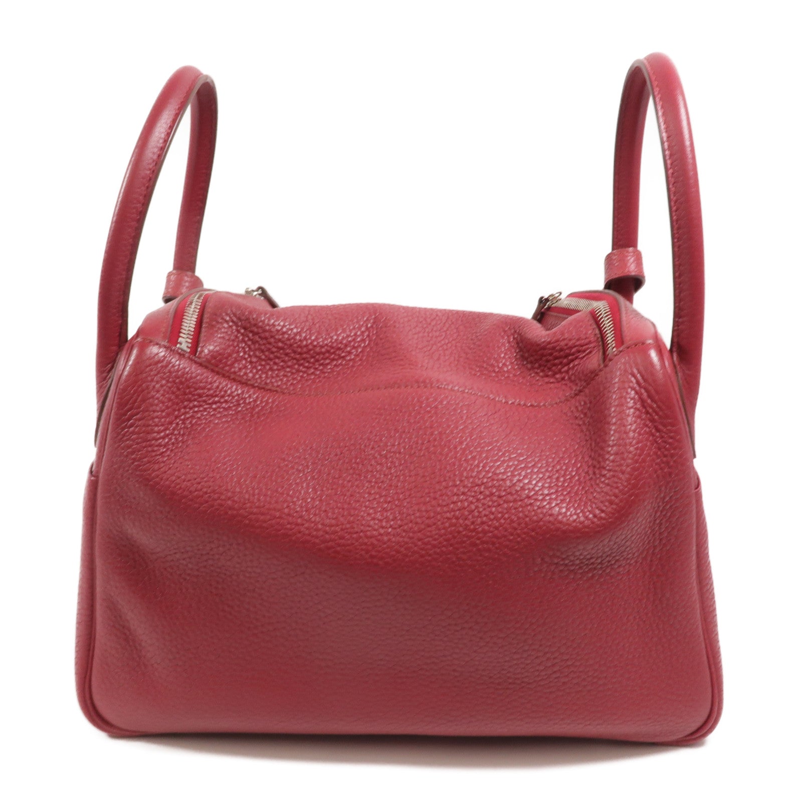 HERMES Clemence皮革Lindy 30手挽肩背兩用袋Ruby