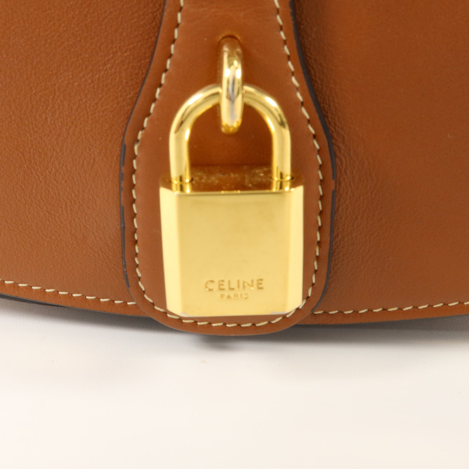 CELINE 牛皮皮革2 Way Shoulder Bag金扣手挽肩背兩用袋
