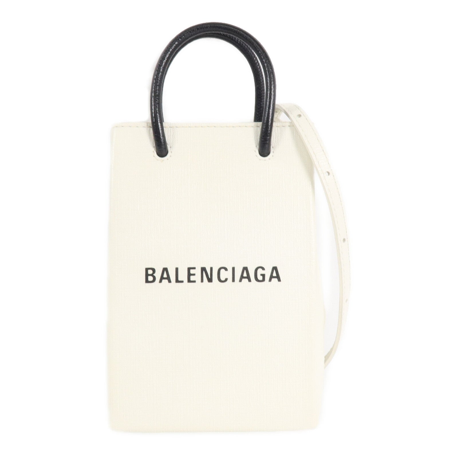 BALENCIAGA 牛皮皮革手挽肩背兩用袋Shopping Phone Holder