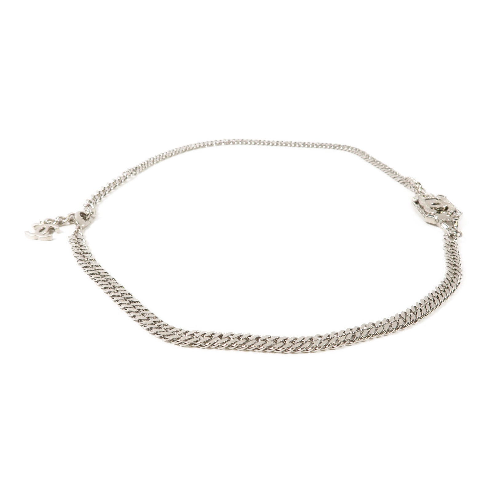 CHANEL 【激減優惠】金屬Waist Chain Belt鏈腰帶銀色