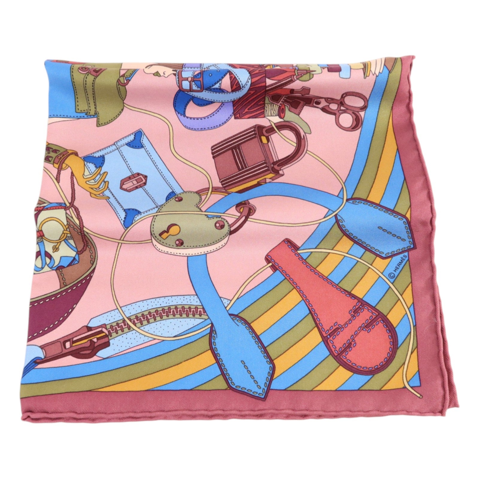 HERMES 絲質Scarf 40x40絲巾