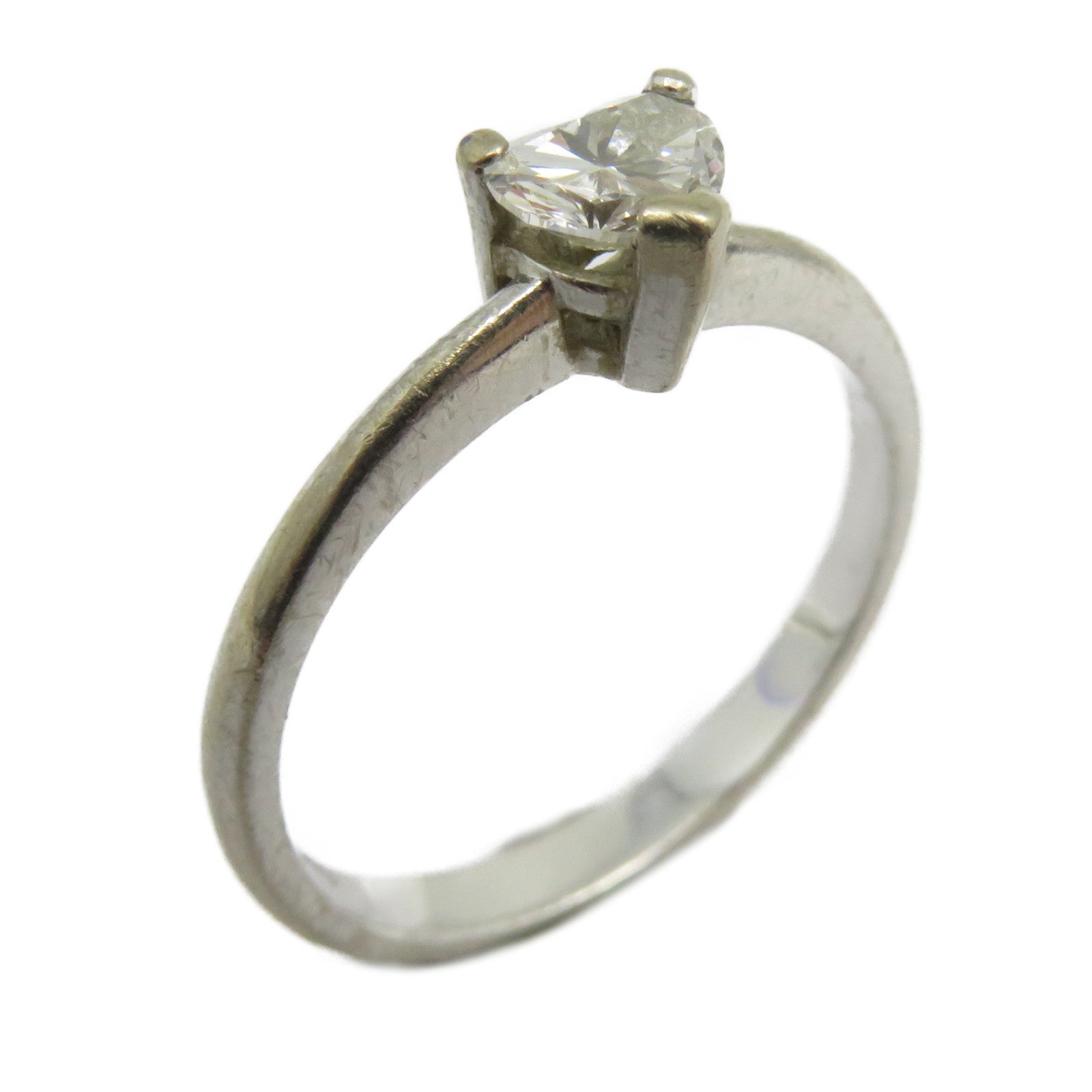 JEWELRY 【激減優惠】18K白金Ring鑽石戒指US#5