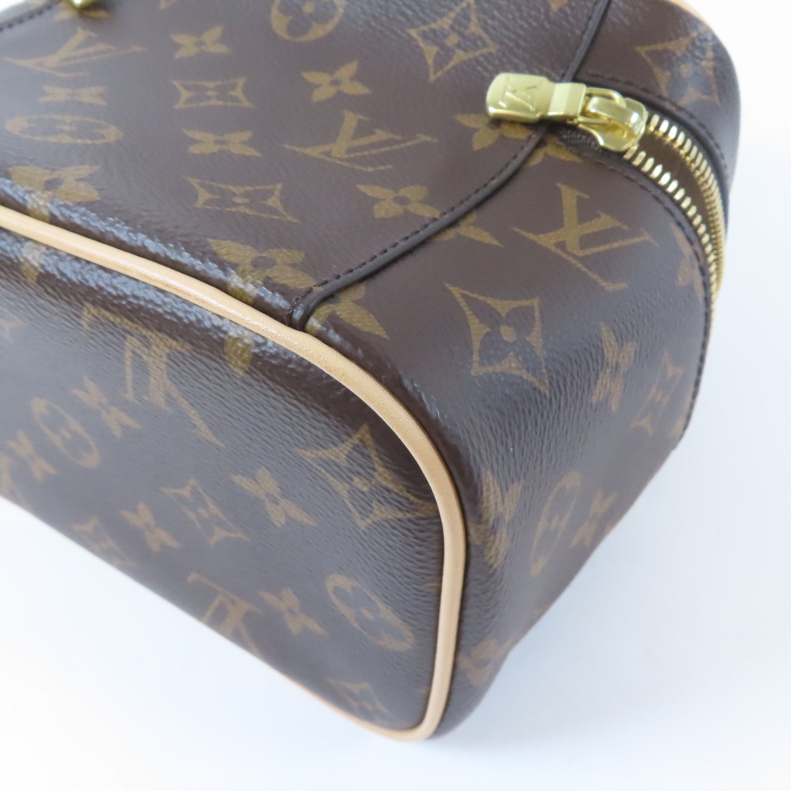 LOUIS VUITTON Monogram Nice Mini金扣手挽袋啡色