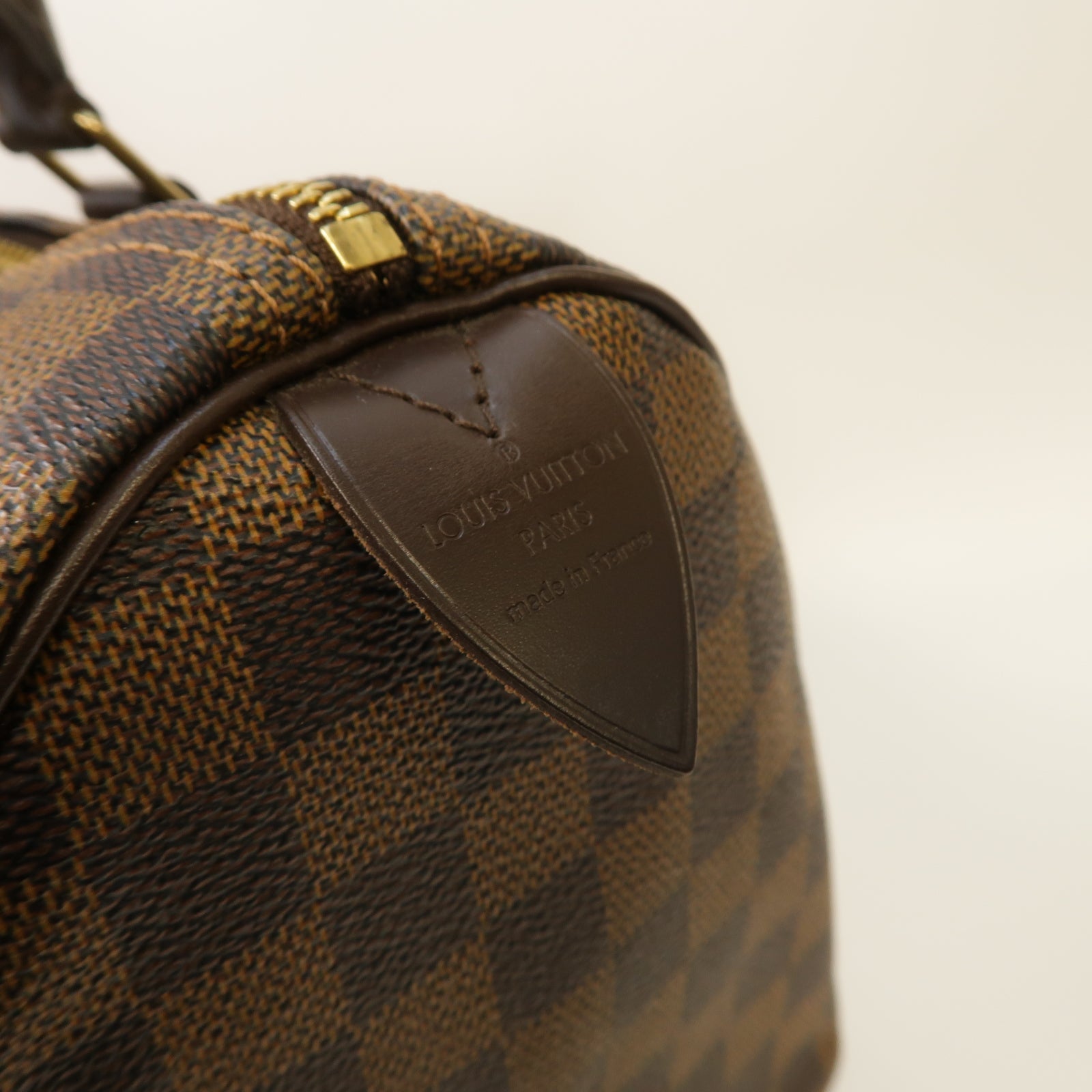 LOUIS VUITTON 【激減優惠】Damier Speedy 30金扣手挽袋啡色