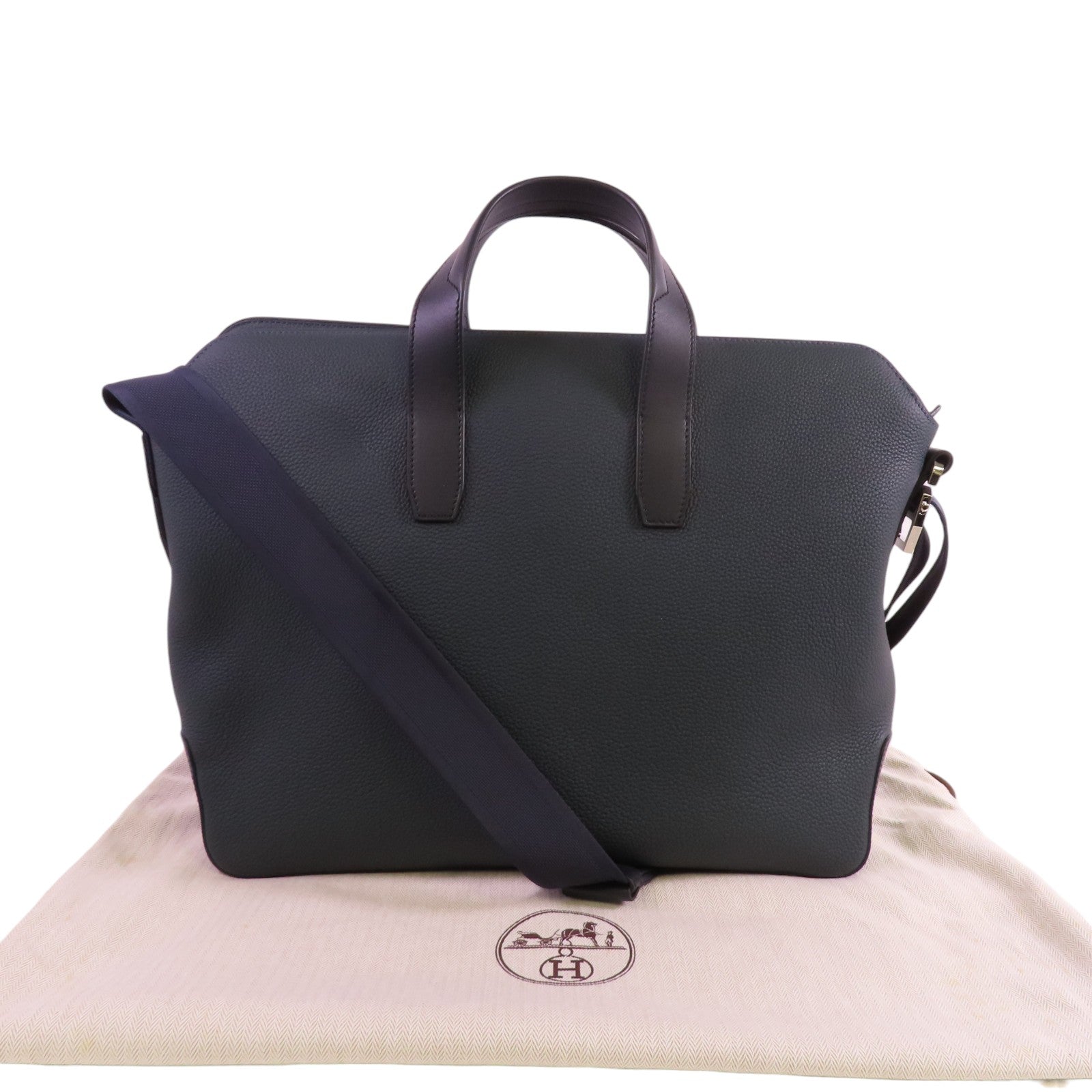 HERMES Togo皮革Citynews Briefcase銀扣公事包– Brand Off Hong