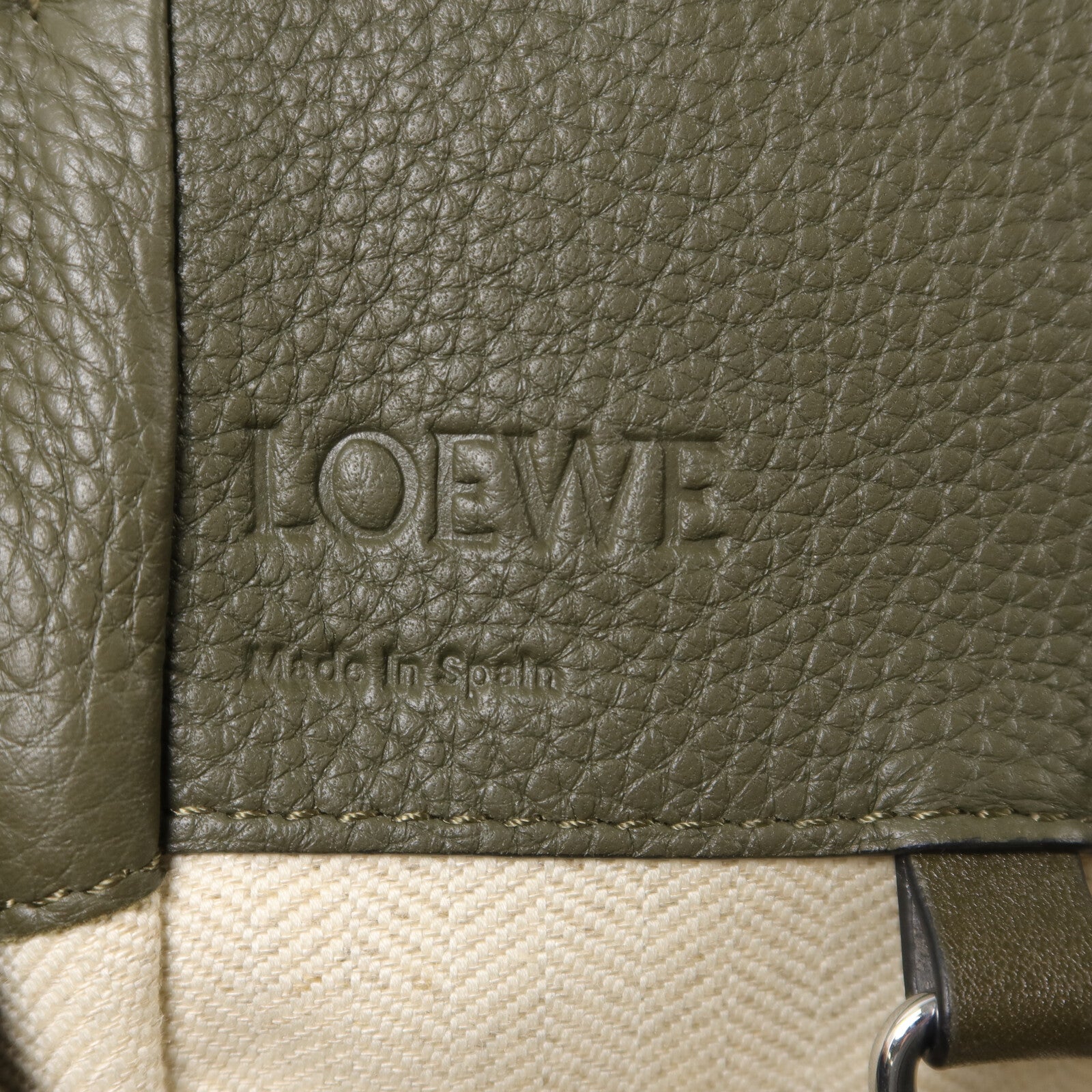 LOEWE 牛皮皮革Hammock手挽肩背兩用袋