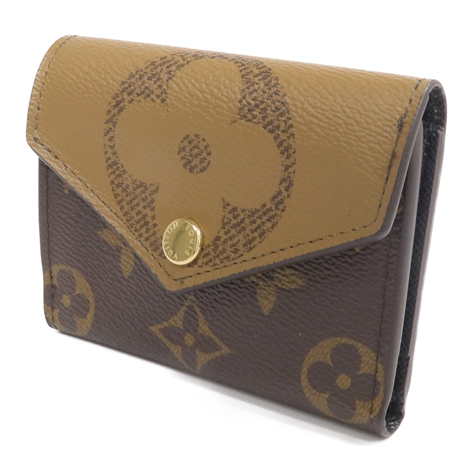 LOUIS VUITTON Monogram/Monogram Reverse Giant Zoe Wallet金扣錢包