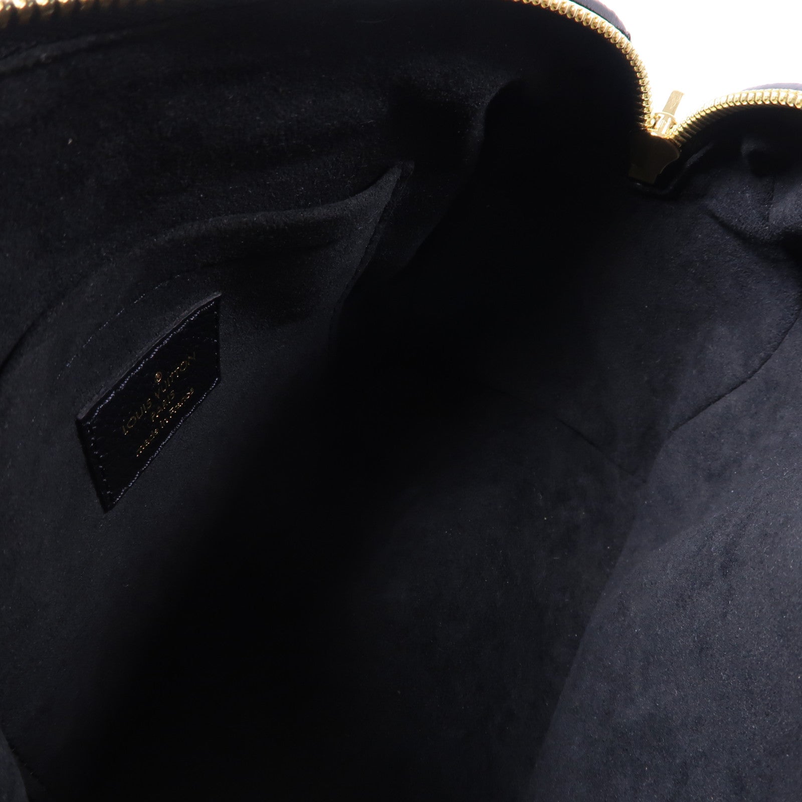 LOUIS VUITTON Monogram Empreinte Speedy Bandouliere 20金扣手挽肩背兩用袋黑色