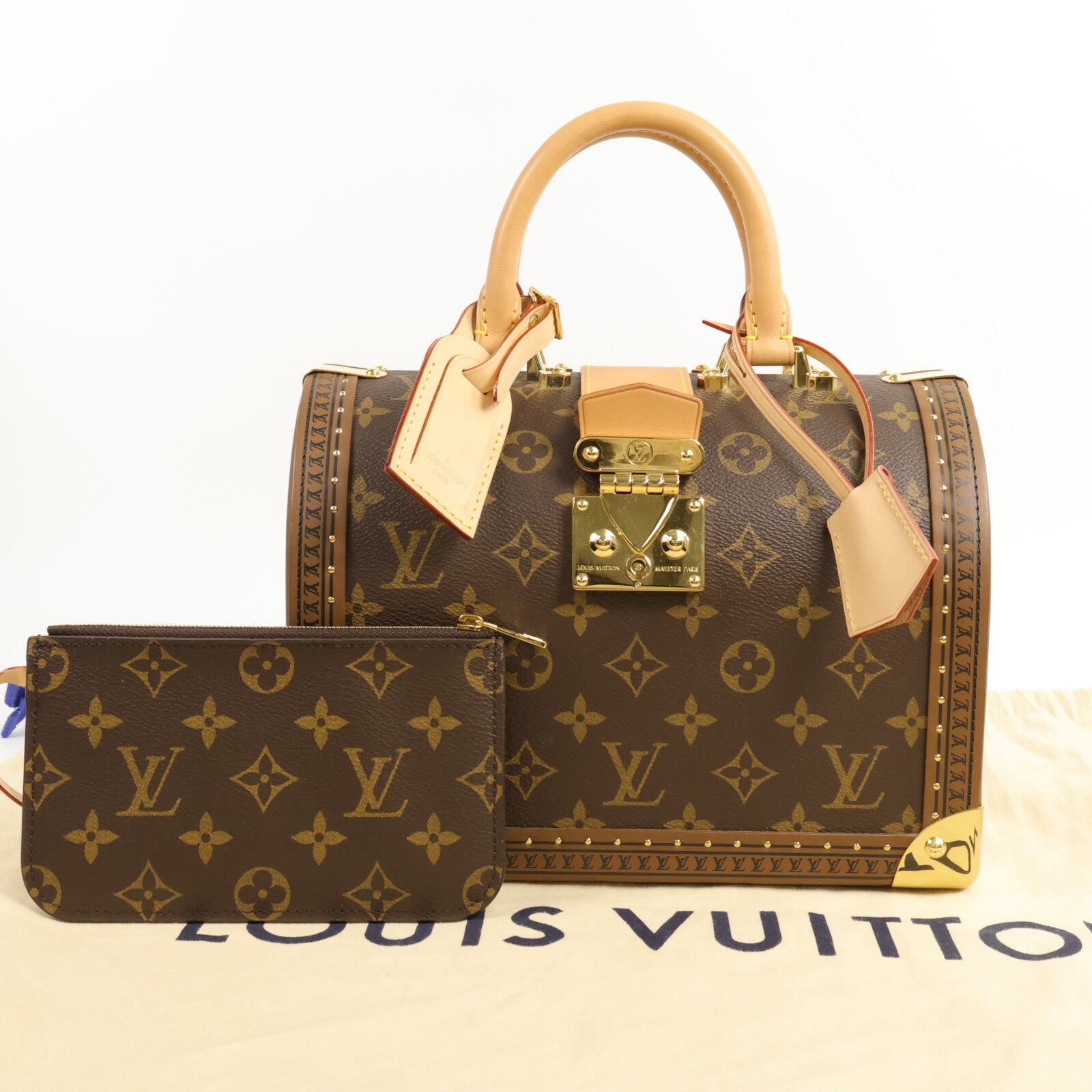 LOUIS VUITTON Monogram Speedy Trunk手挽袋