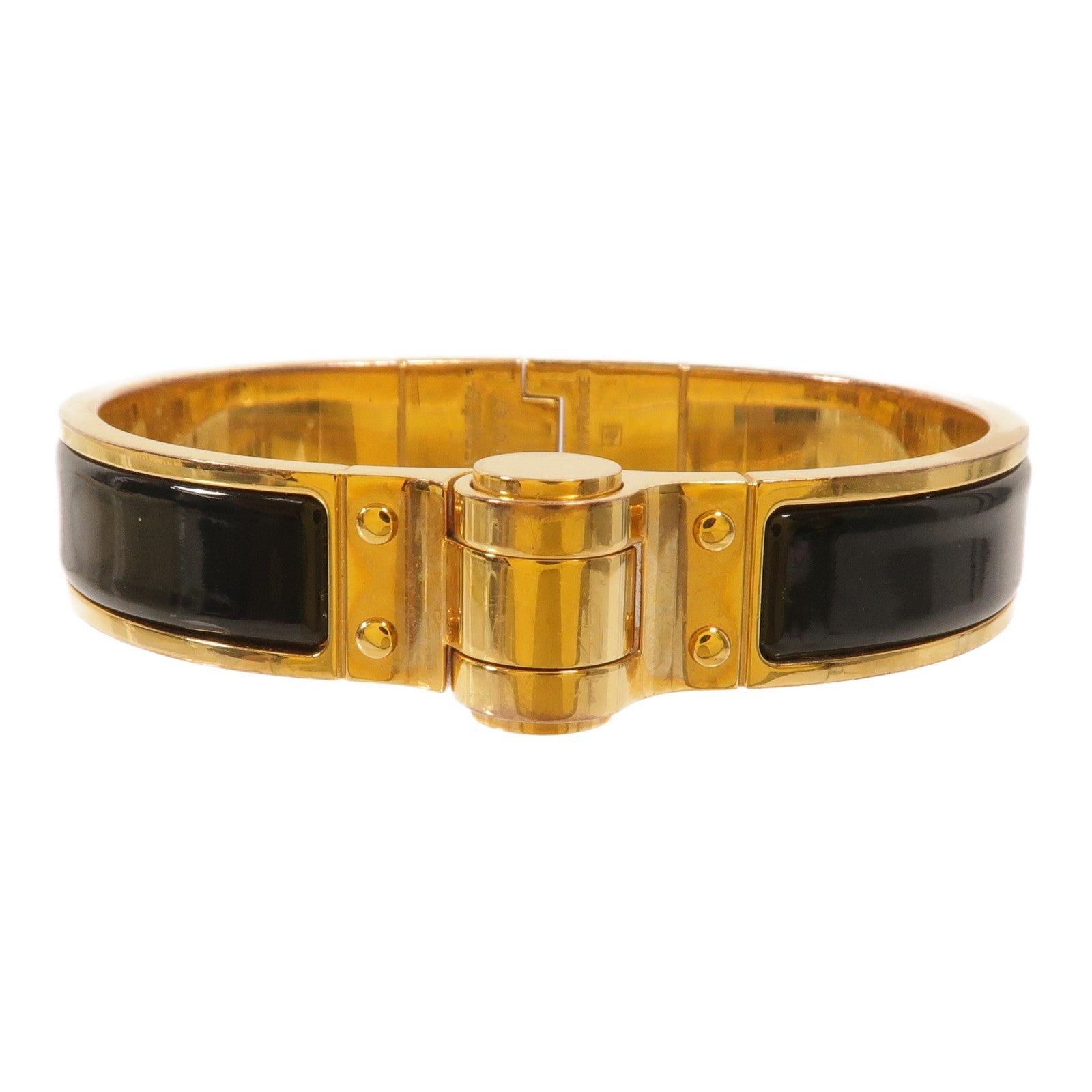 HERMES 金屬Charniere Narrow Bangle手鐲