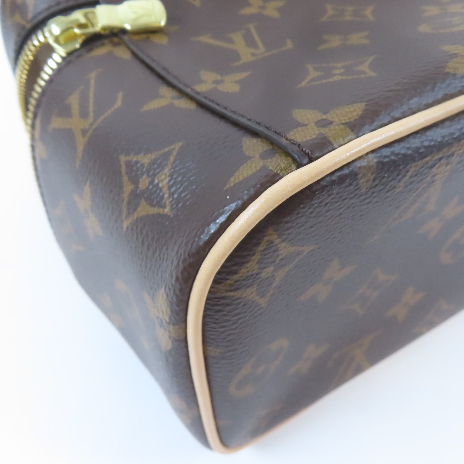 LOUIS VUITTON Monogram Nice Mini金扣手挽袋啡色