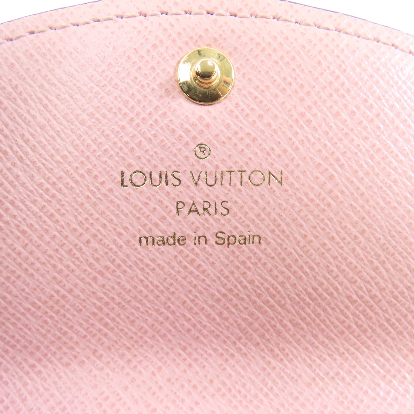 LOUIS VUITTON Monogram Rosalie Coin Purse金扣零錢包啡色/粉紅色