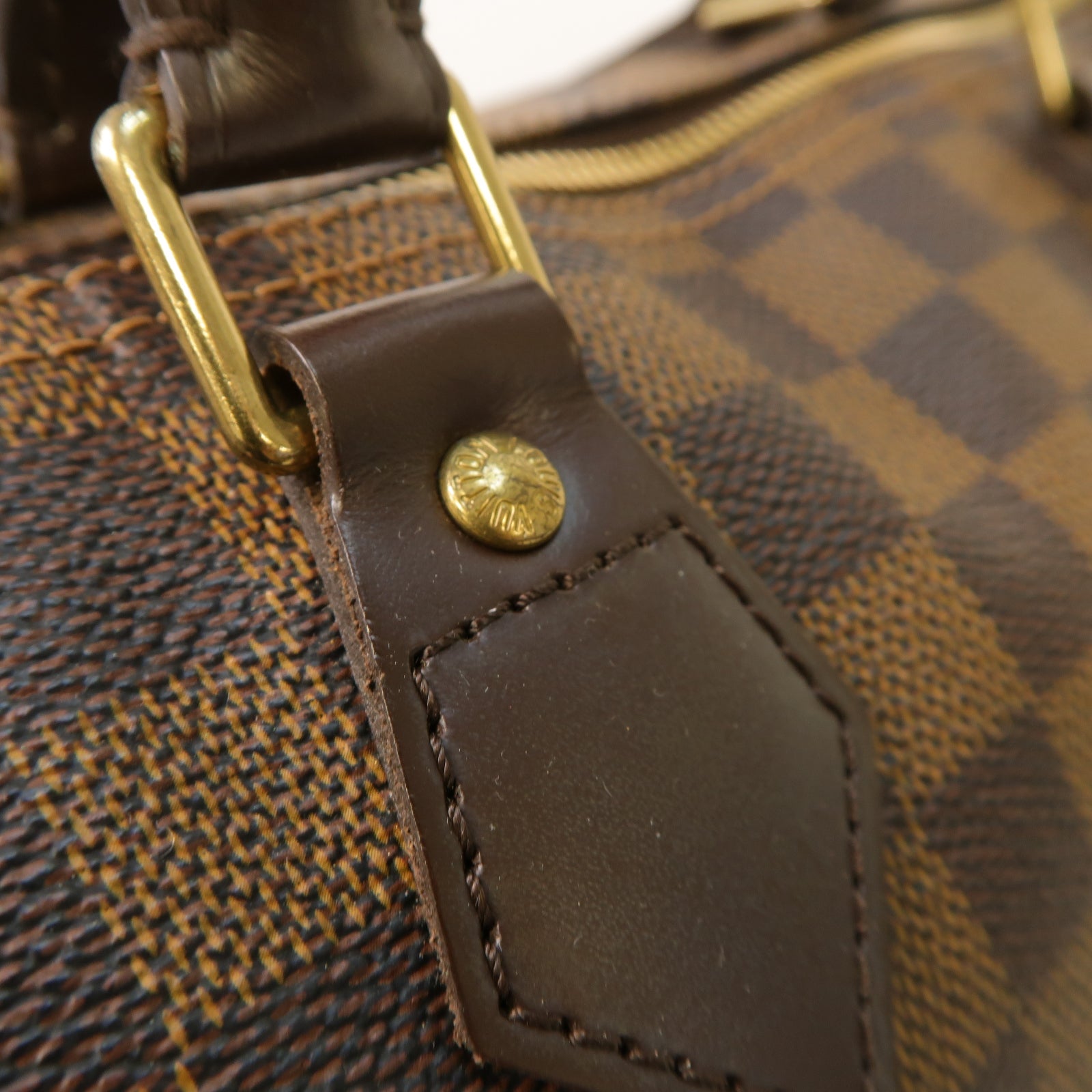 LOUIS VUITTON 【激減優惠】Damier Speedy 30金扣手挽袋啡色