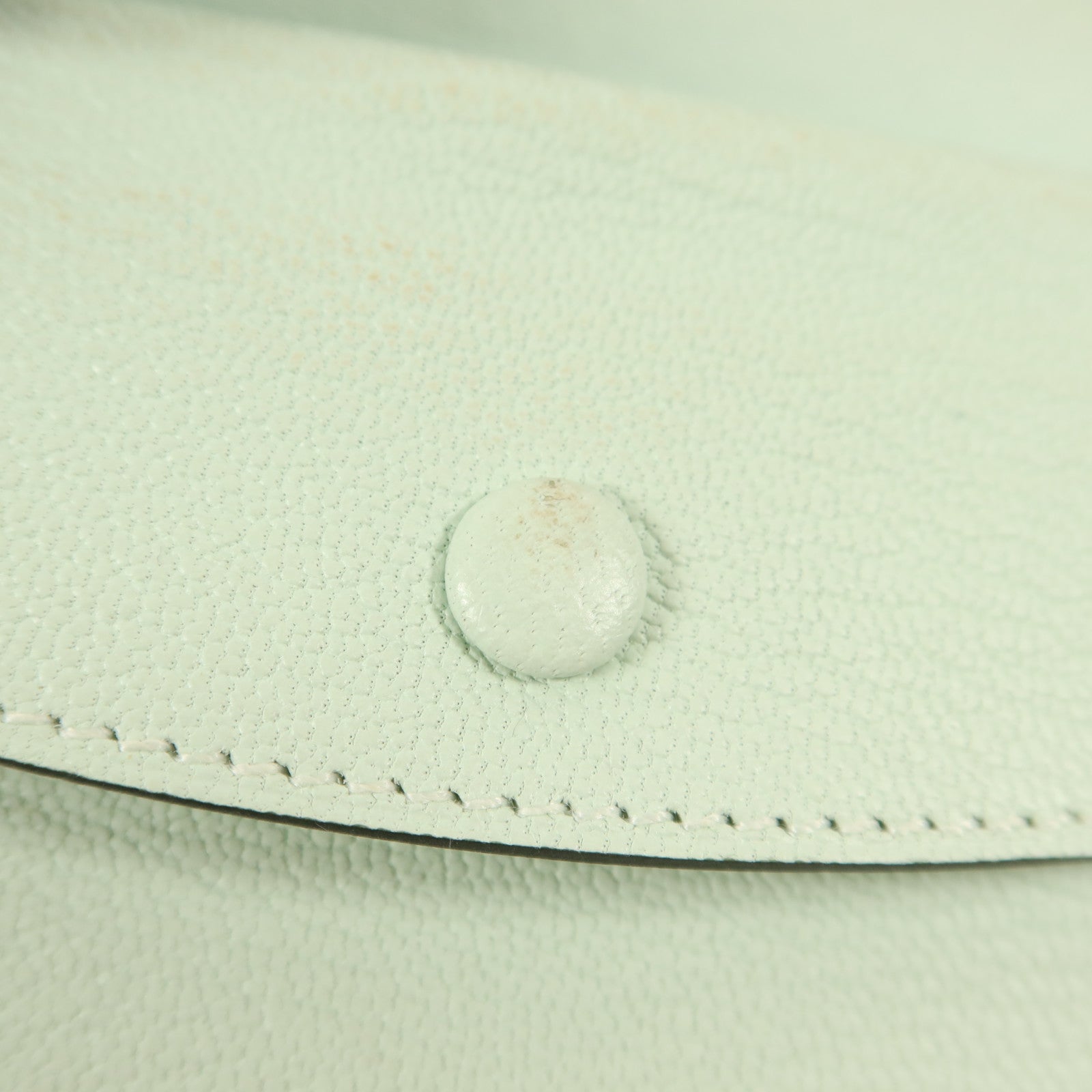 HERMES 【激減優惠】Chevre皮革Bearn Mini Wallet錢包Vert Peppermint