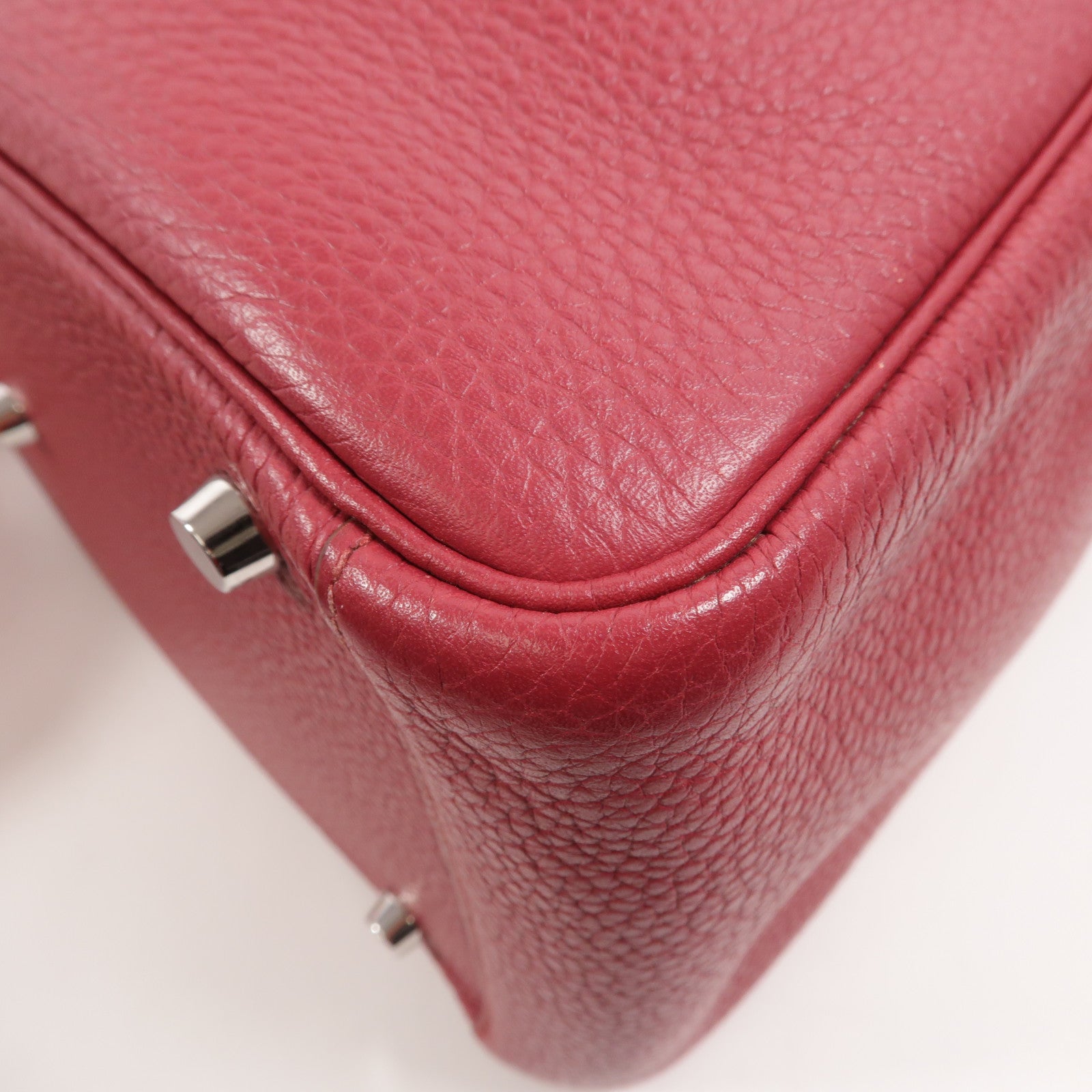 HERMES Clemence皮革Lindy 30手挽肩背兩用袋Ruby