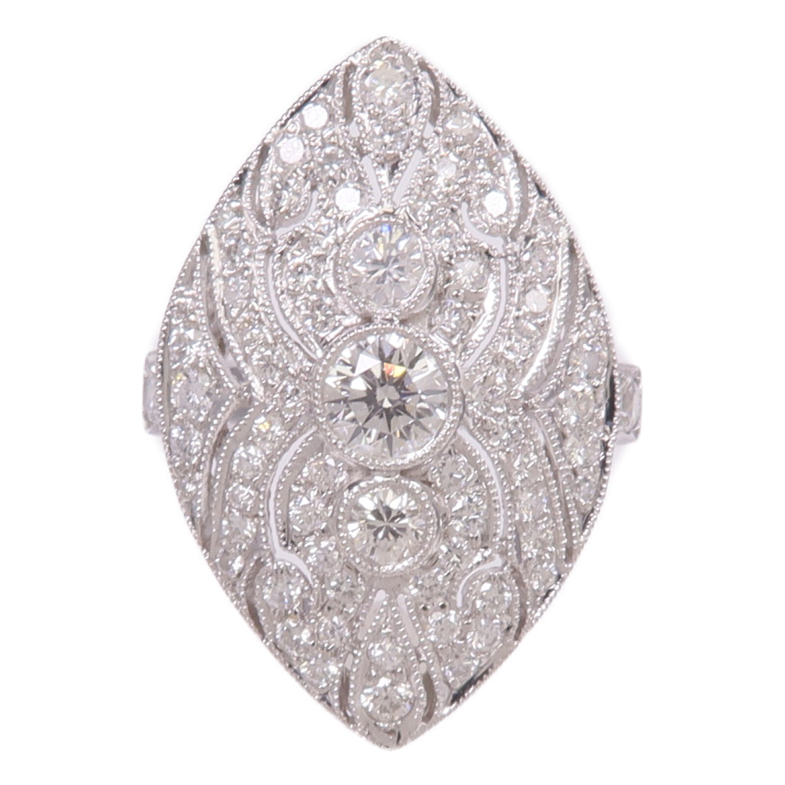 JEWELRY 【激減優惠】18K白金Diamond Ring鑽石戒指US#5