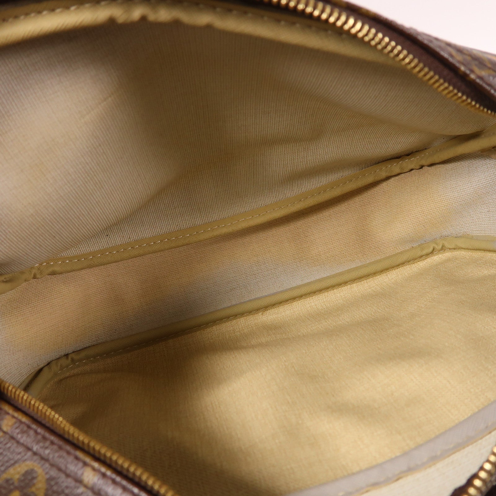 LOUIS VUITTON Monogram Reporter PM金扣肩背袋棕色