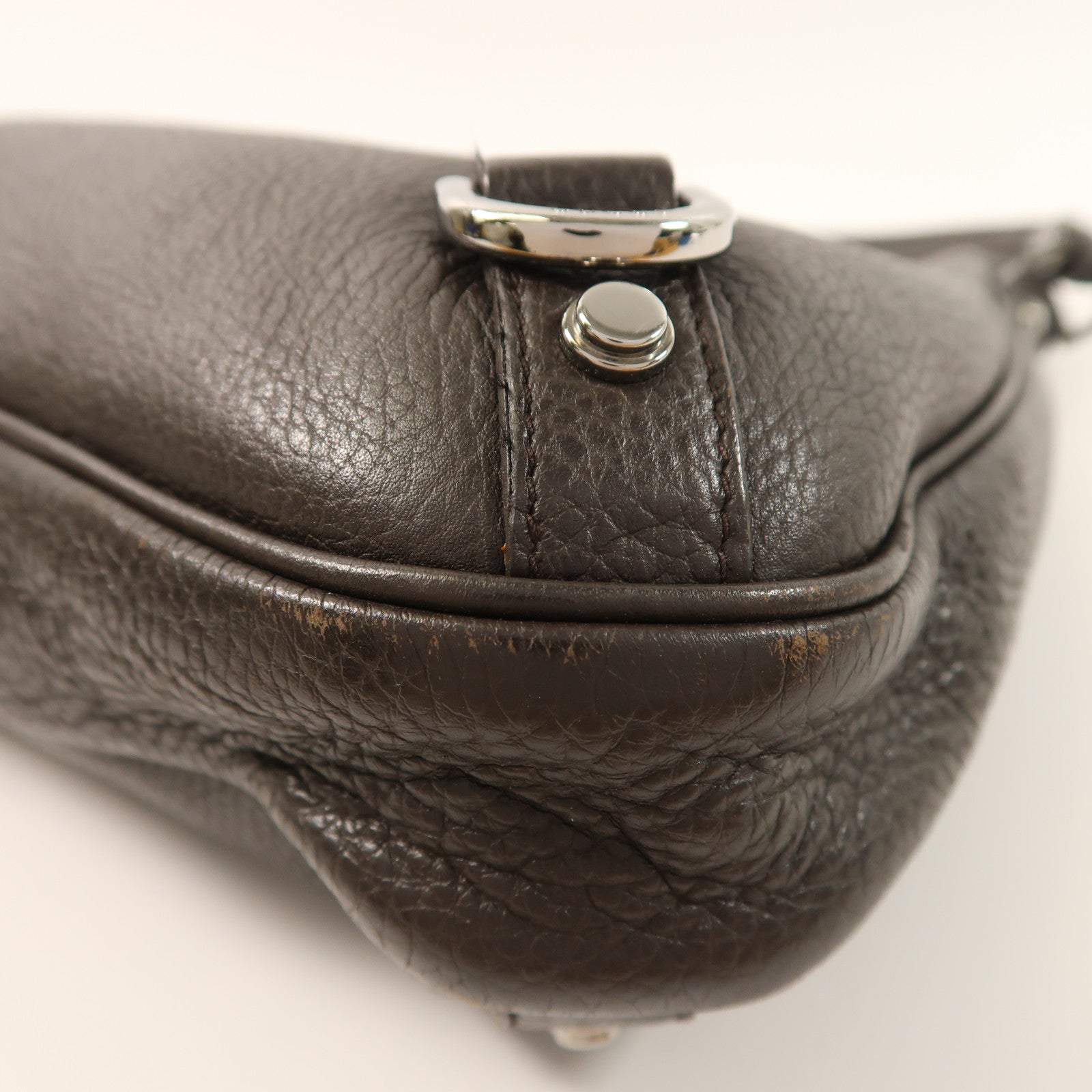 GUCCI 牛皮皮革Shoulder Bag銀扣肩背袋
