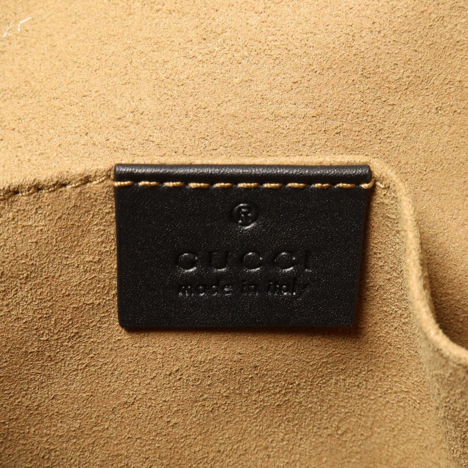 GUCCI 塗層帆布Padlock Small鏈帶肩背袋