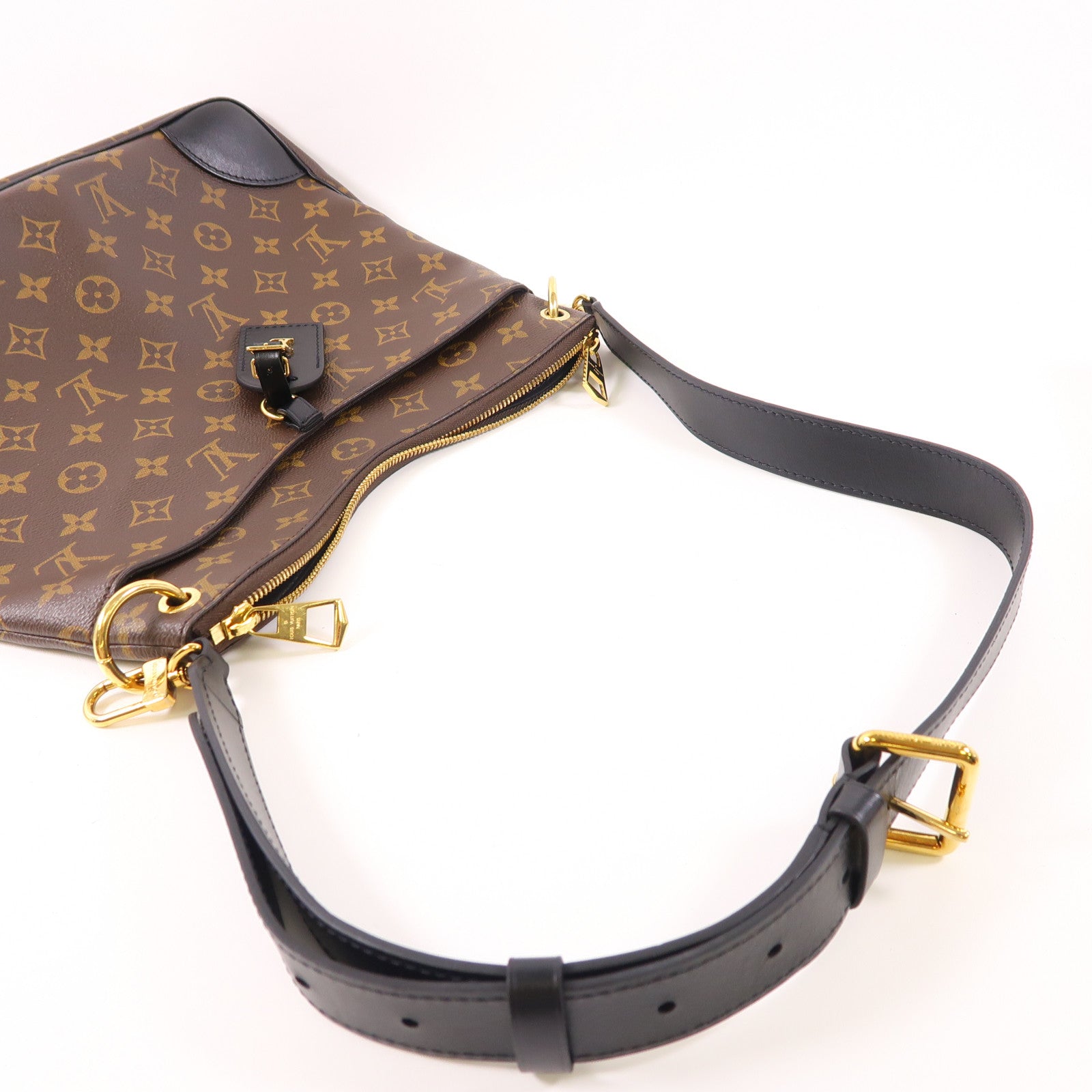 LOUIS VUITTON Monogram Odeon PM金扣肩背袋