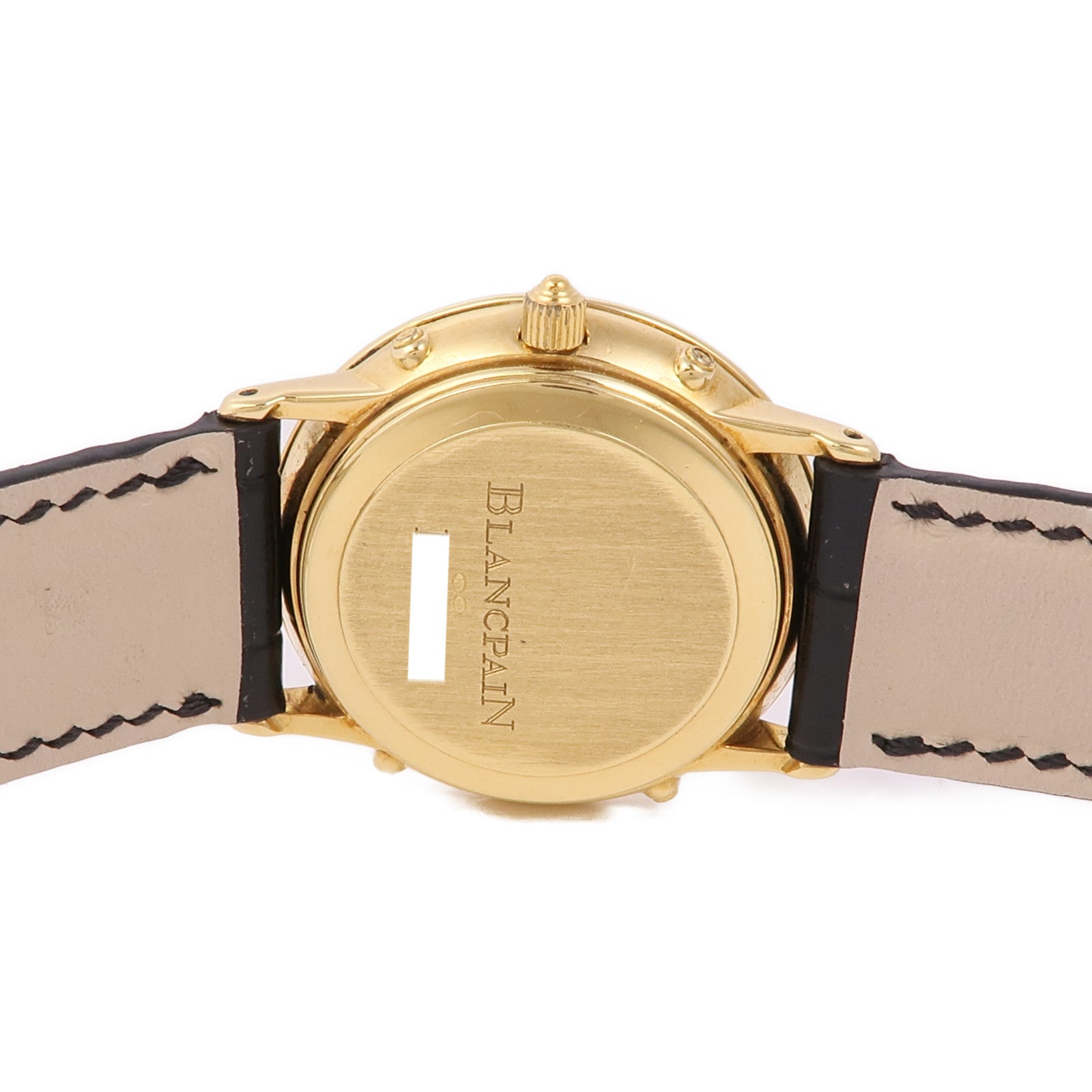 Blancpain Villeret Moonphase Calendar Automatic Watch 18K Yellow Gold White