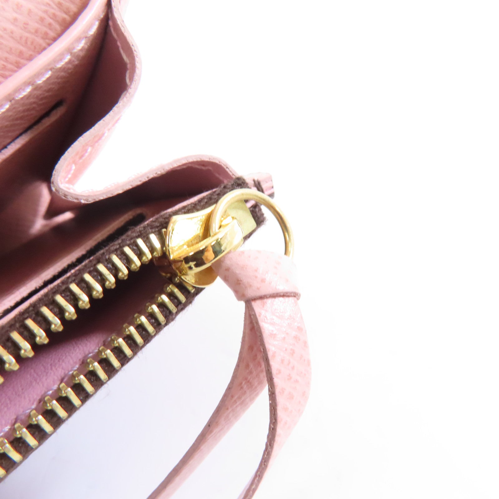LOUIS VUITTON Monogram Rosalie Coin Purse金扣零錢包啡色/粉紅色