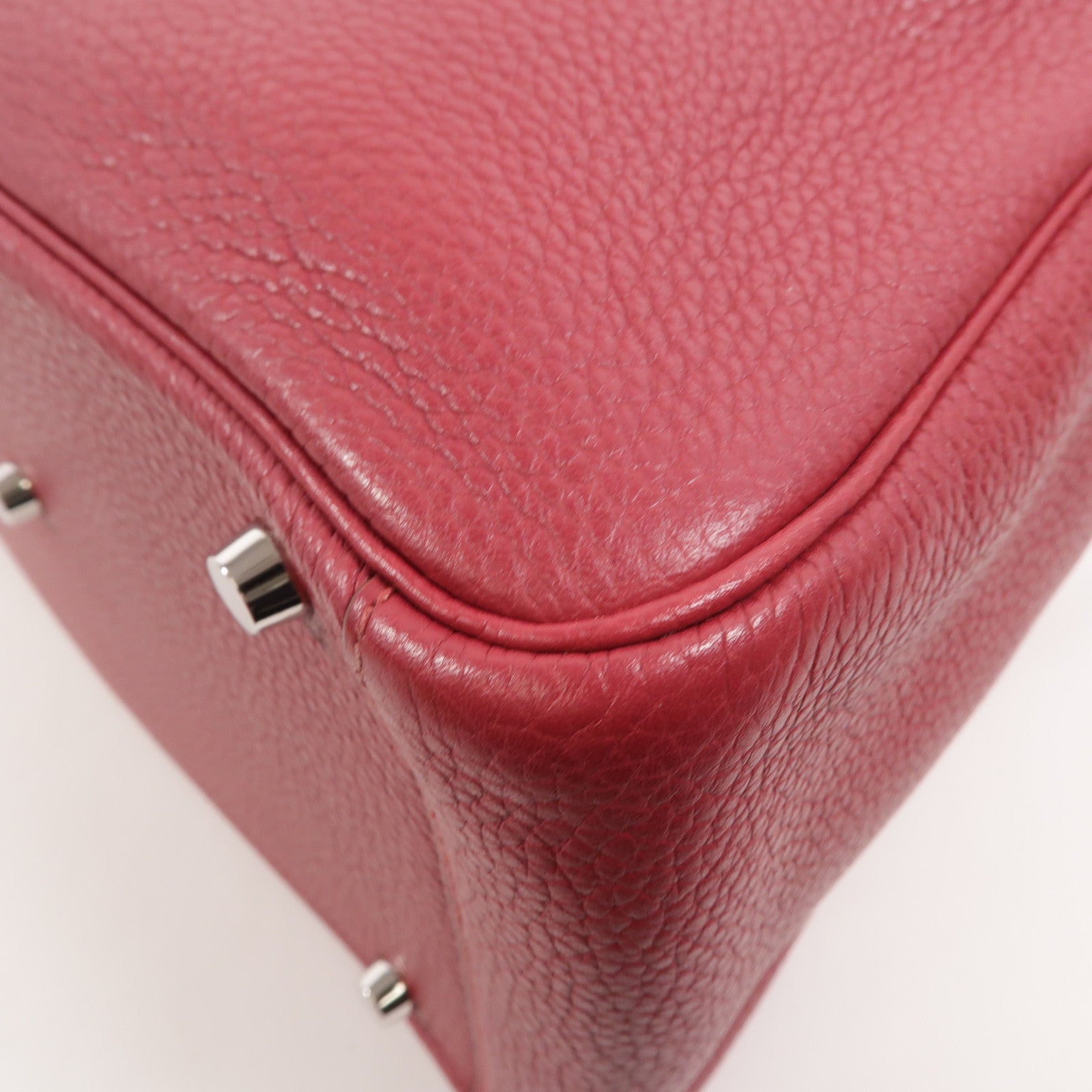 HERMES Clemence皮革Lindy 30手挽肩背兩用袋Ruby