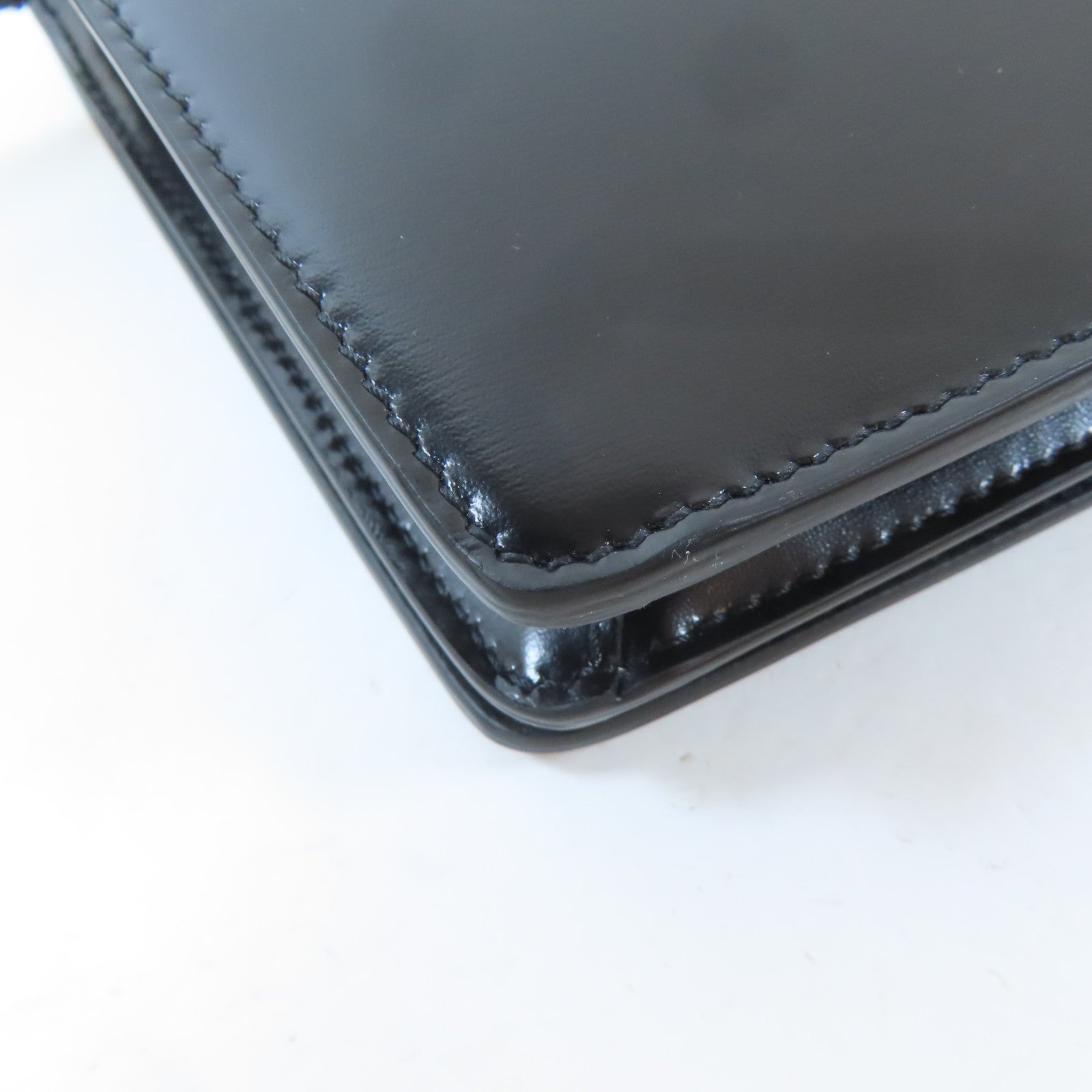 CELINE 牛皮皮革Shoulder Bag金扣肩背袋黑色