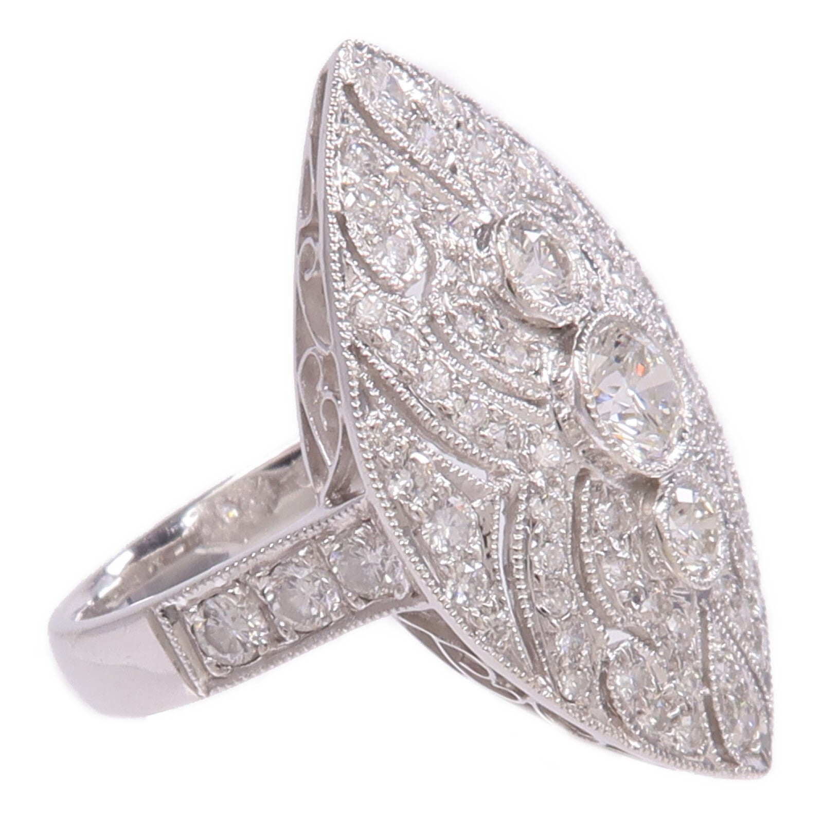 JEWELRY 18K白金Diamond Ring鑽石戒指US#5