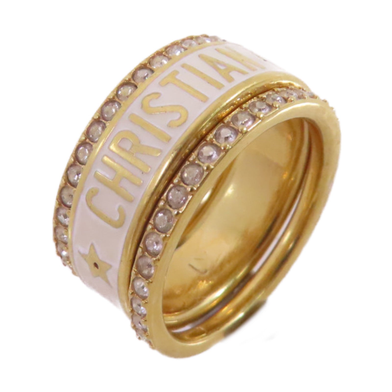 Dior 金屬Triple Ring戒指US#6.75