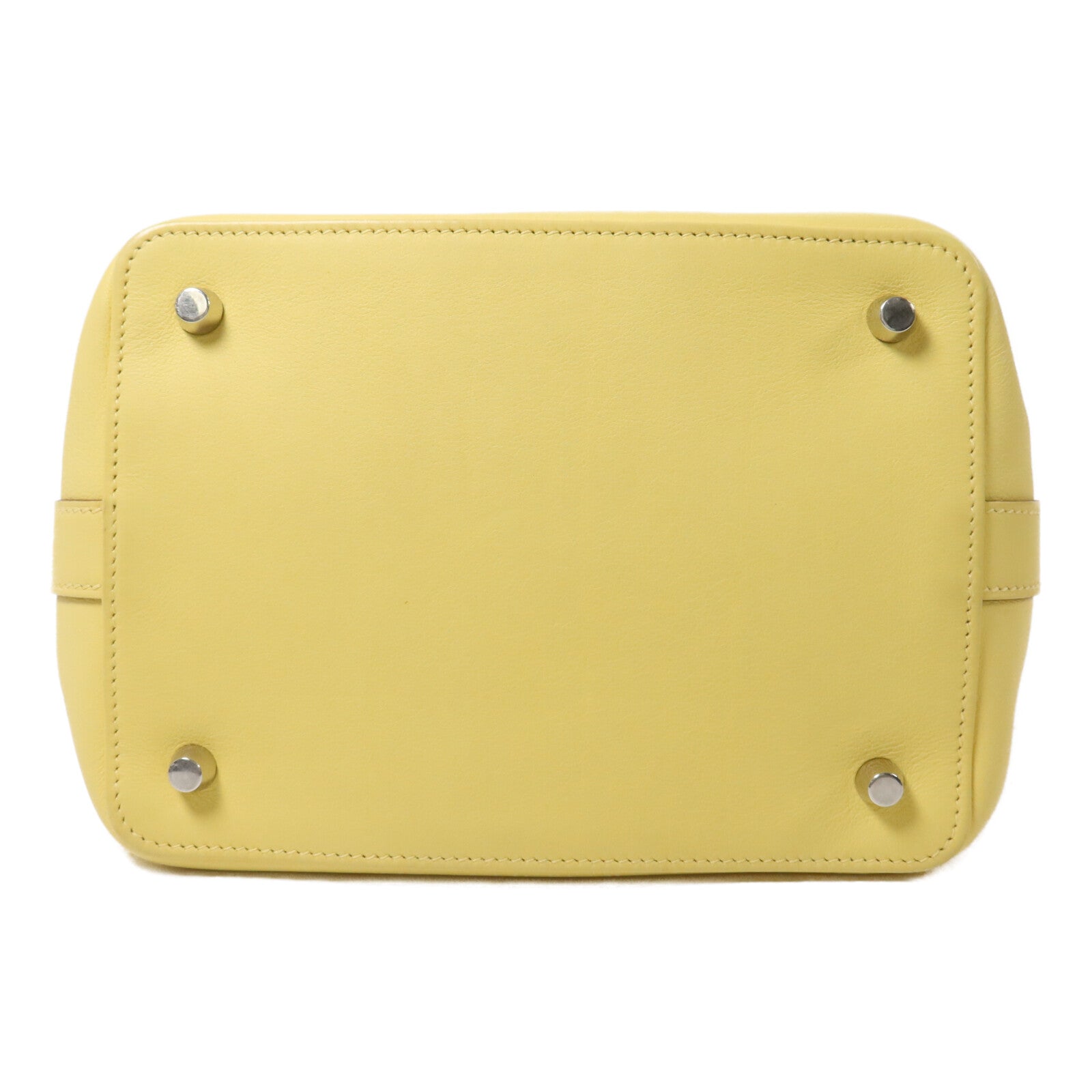HERMES Evercolor皮革Toolbox 20手挽肩背兩用袋Jaune Poussin