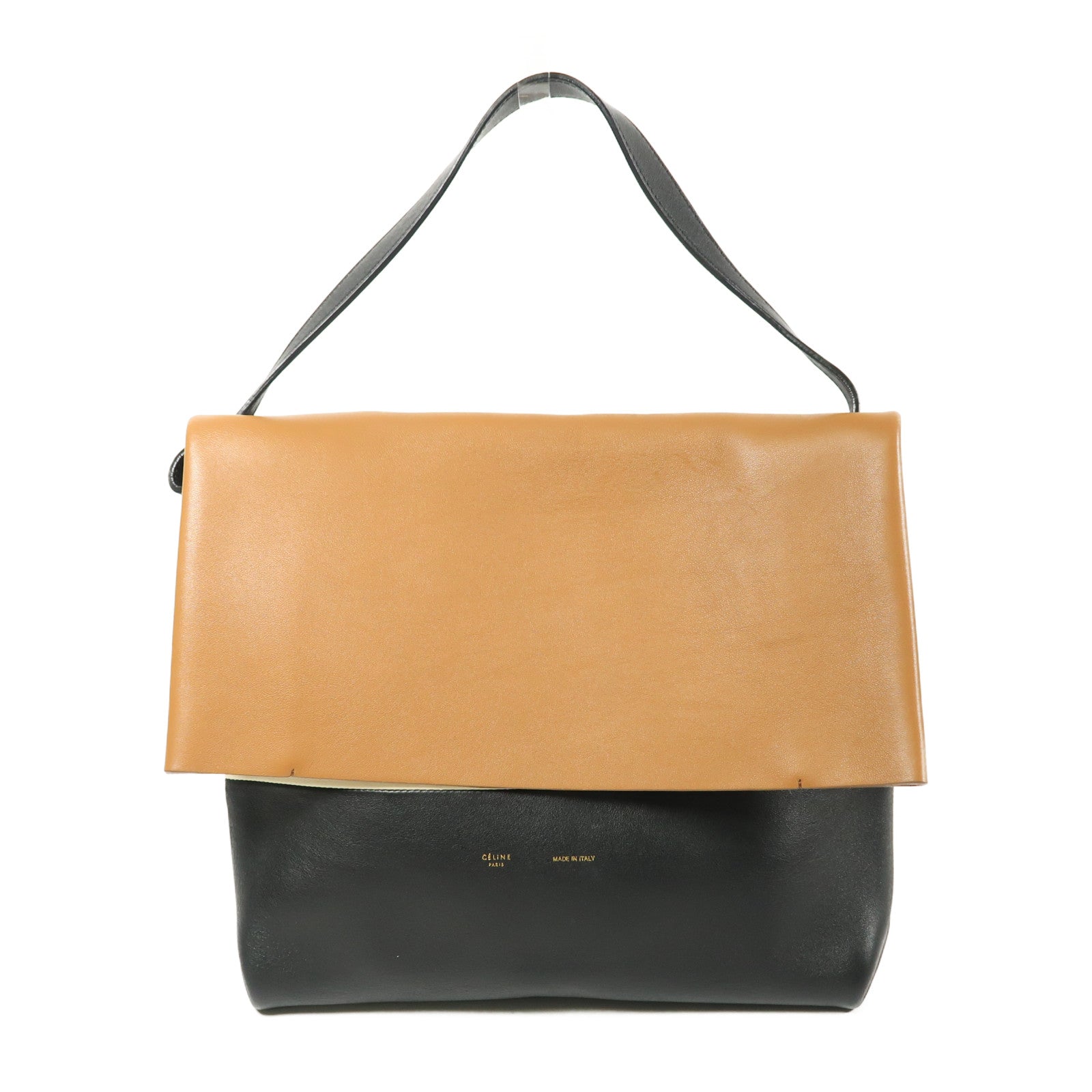 CELINE 牛皮皮革All Soft Mellow Shoulder銀扣肩背袋