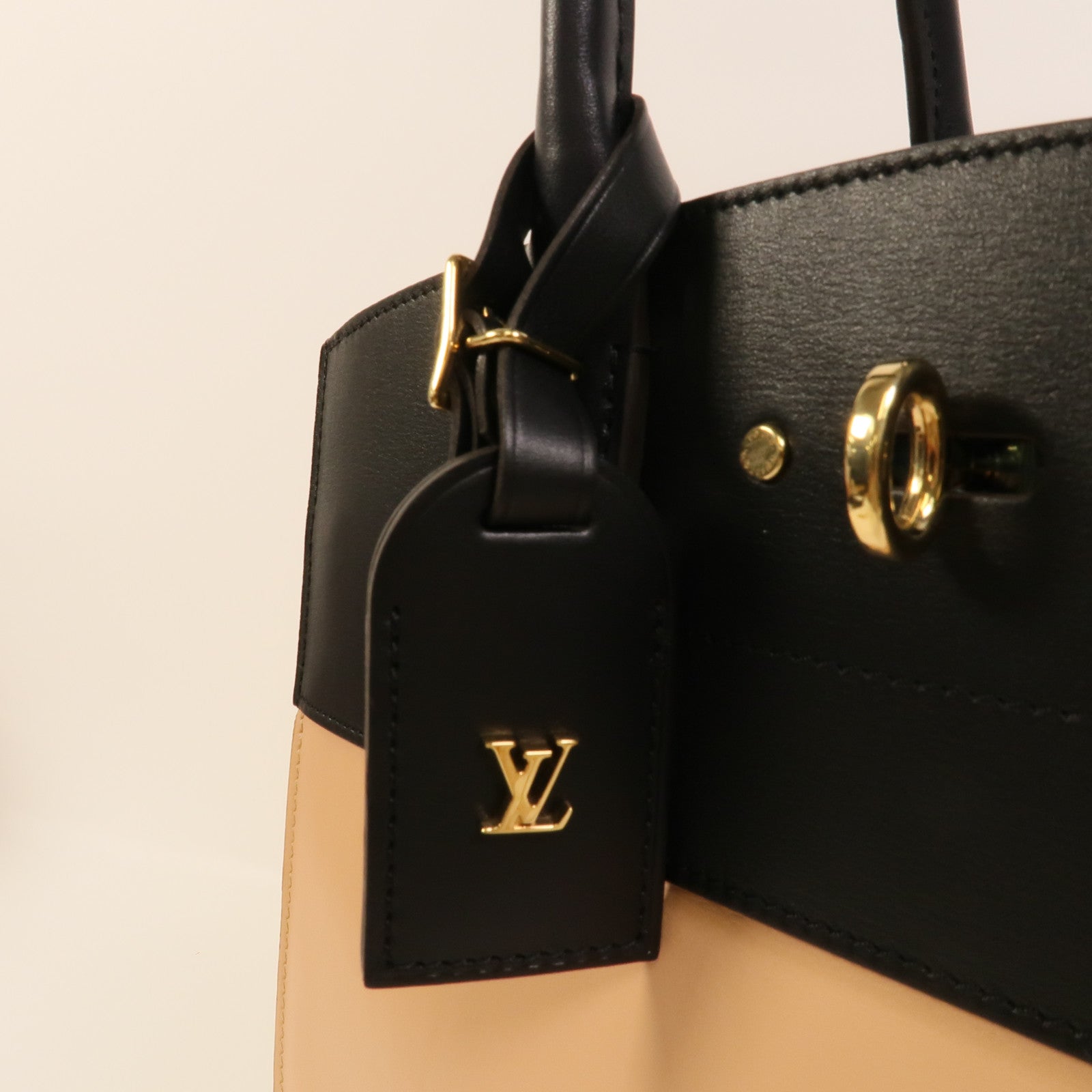 LOUIS VUITTON 皮革City Steamer MM手挽肩背兩用袋