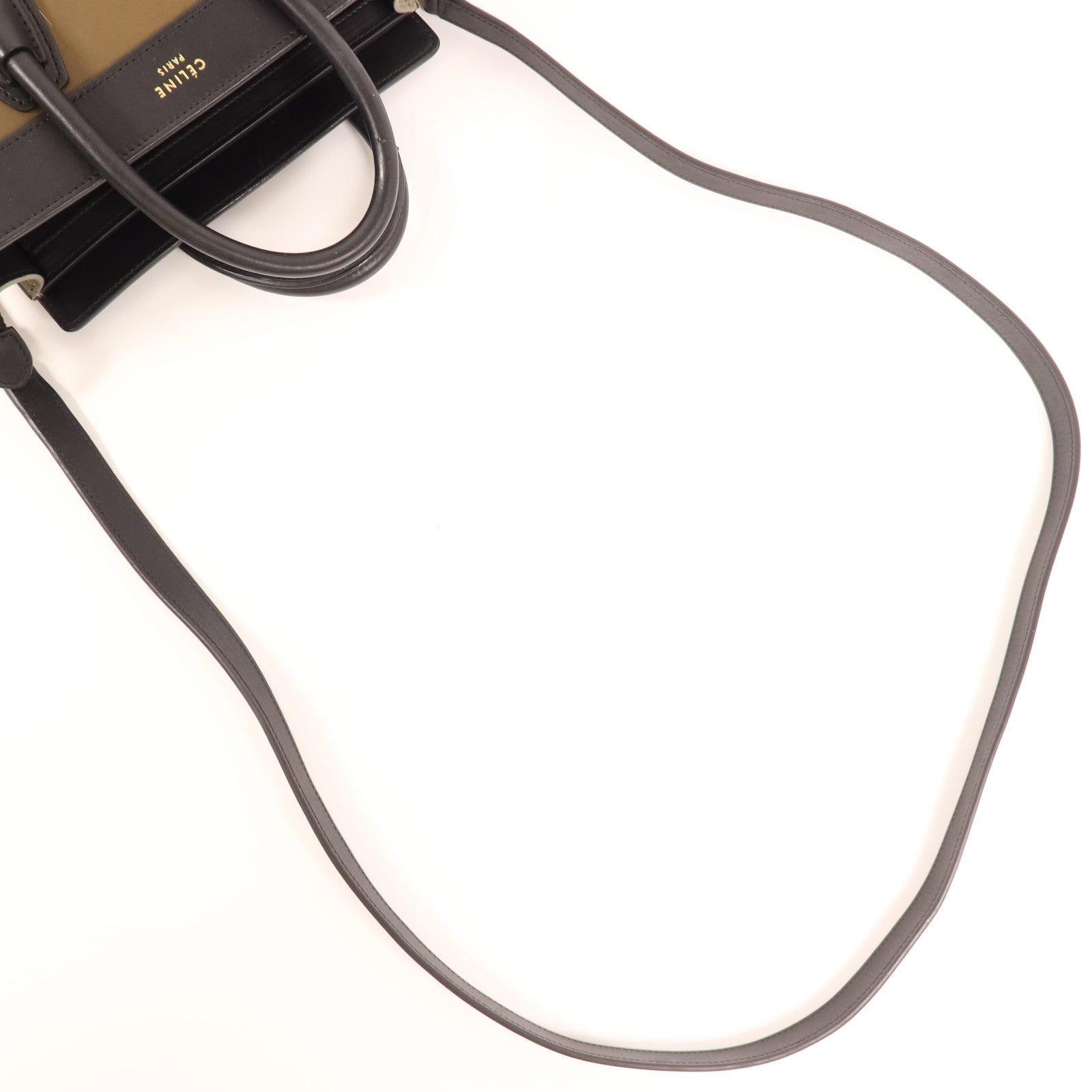 CELINE 牛皮皮革Nano Luggage金扣手挽肩背兩用袋