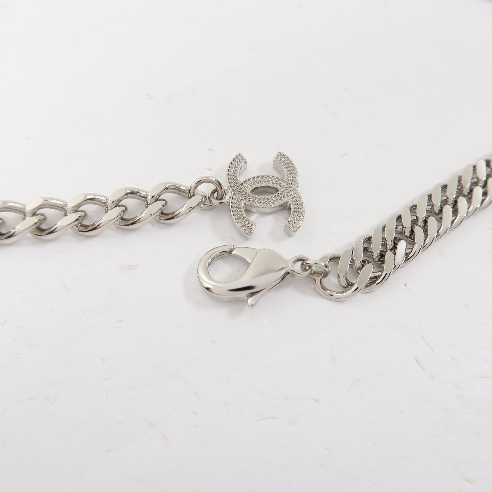 CHANEL 【激減優惠】金屬Waist Chain Belt鏈腰帶銀色