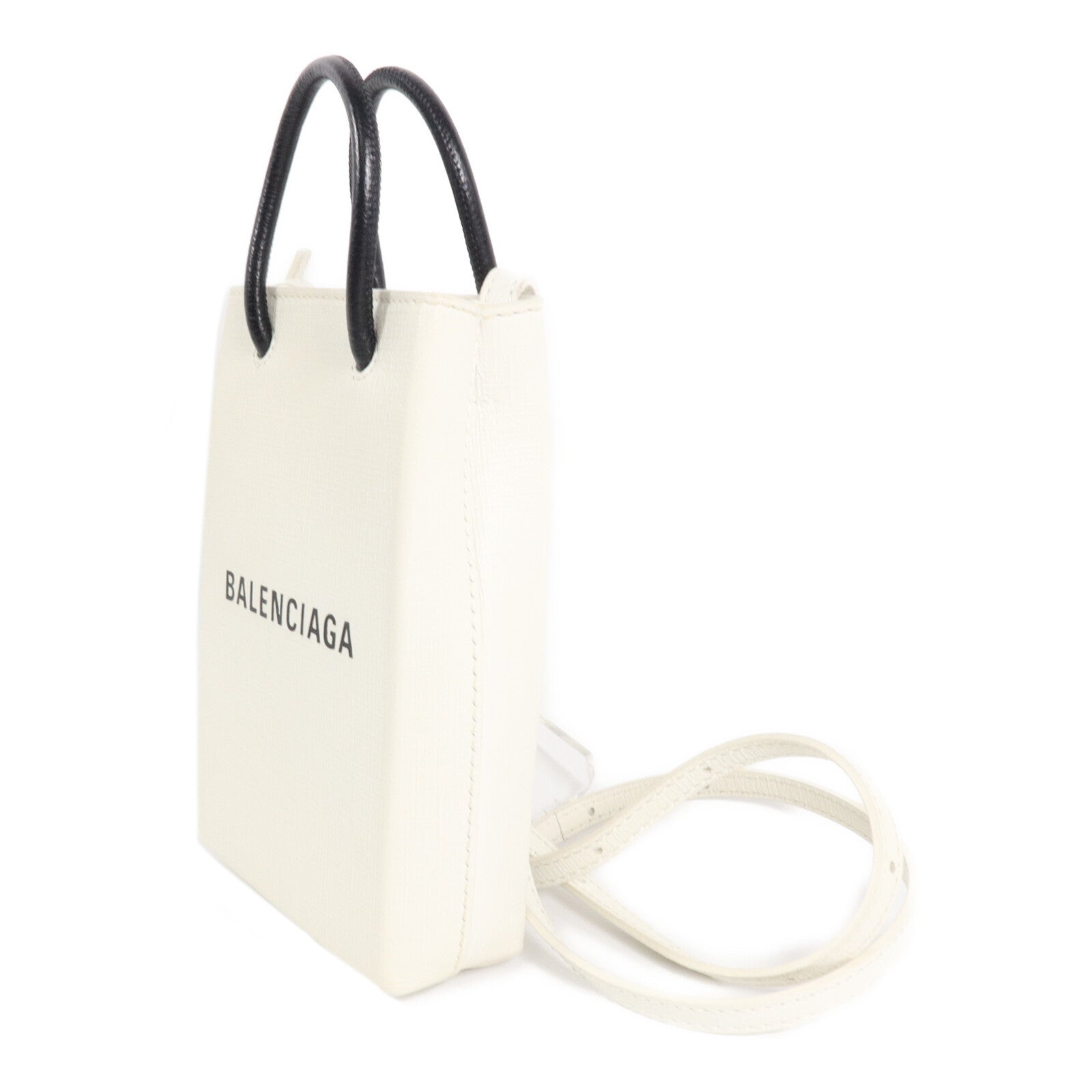BALENCIAGA 牛皮皮革手挽肩背兩用袋Shopping Phone Holder