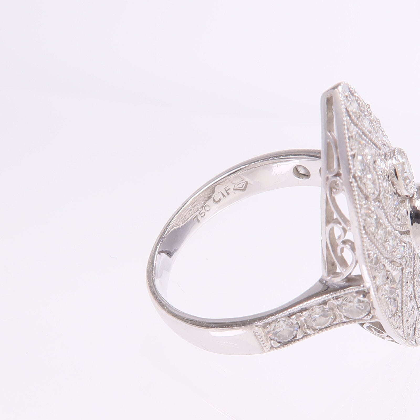 JEWELRY 18K白金Diamond Ring鑽石戒指US#5