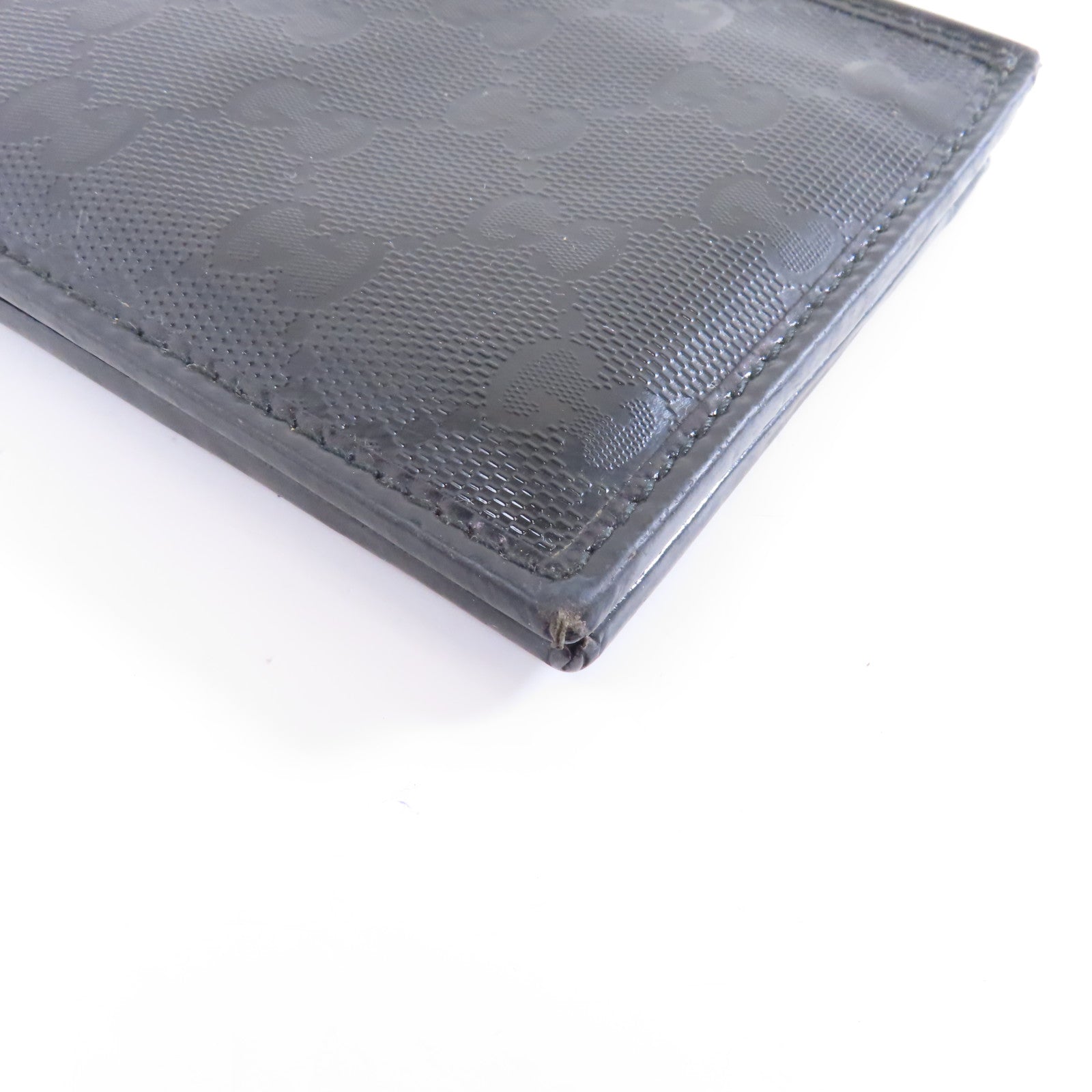 GUCCI 塗層帆布Wallet錢包黑色