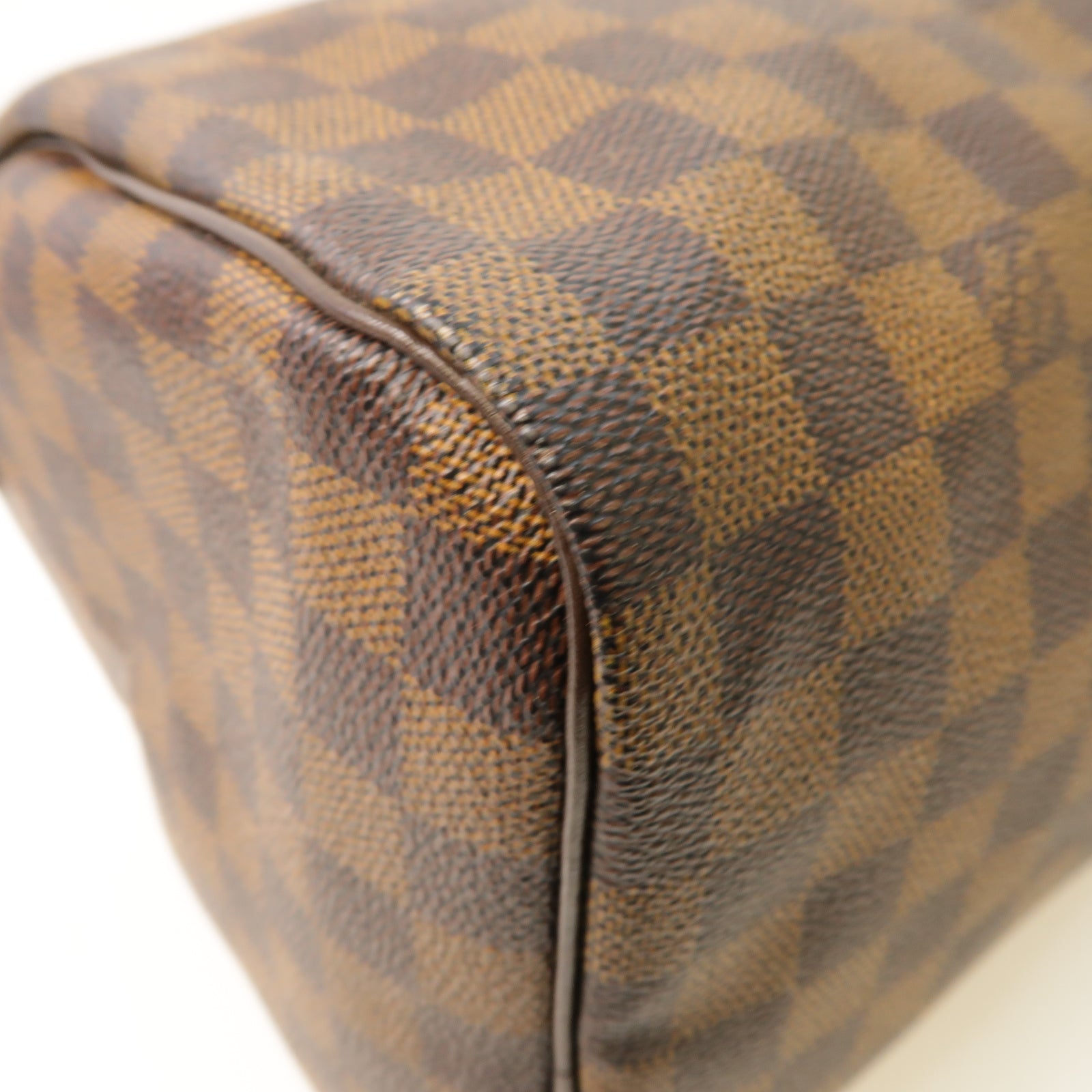 LOUIS VUITTON 【激減優惠】Damier Speedy 30金扣手挽袋啡色