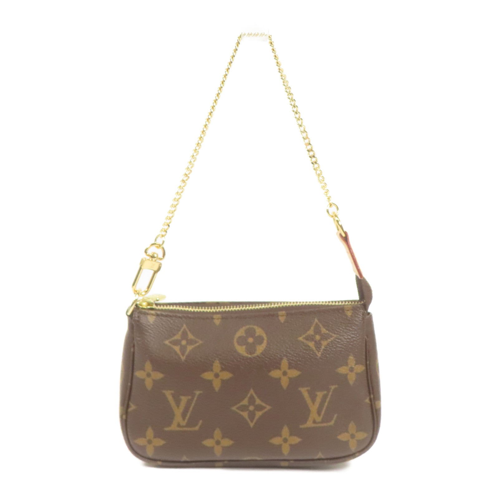 LOUIS VUITTON Monogram Mini Pochette Accessoires金扣手挽袋