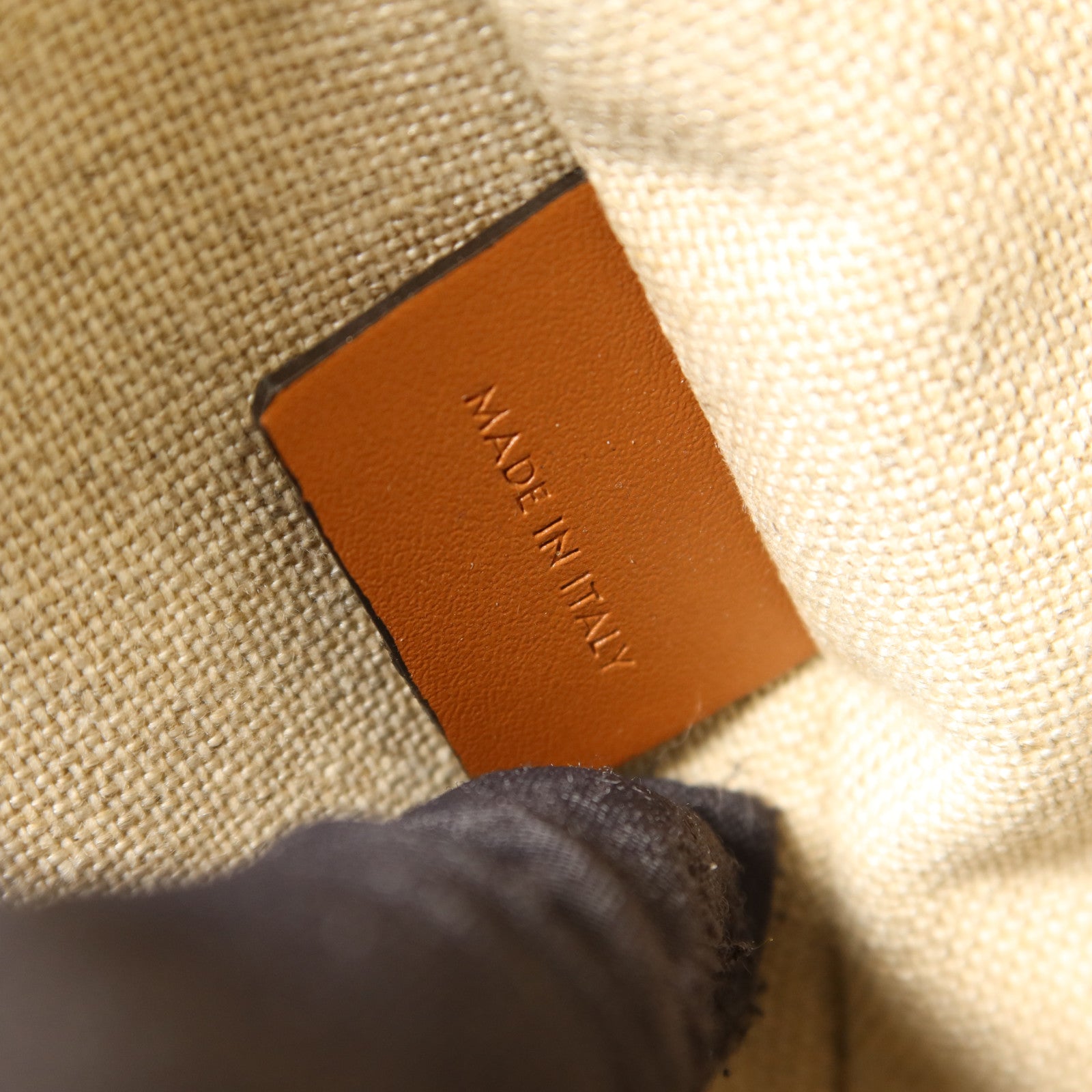 CELINE 帆布/皮革Ava Triomphe金扣肩背袋