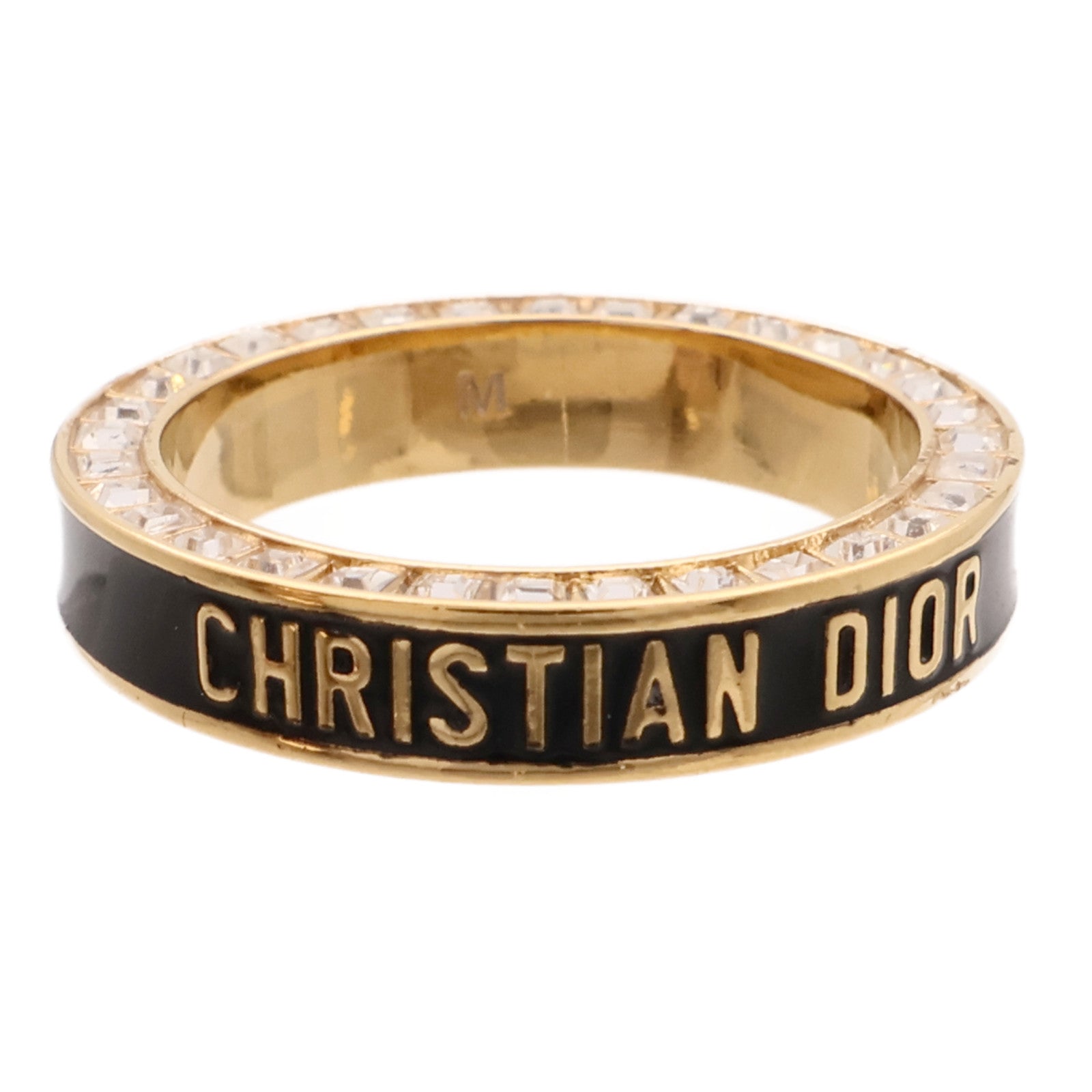 Dior 金屬/琺瑯Night Code Ring戒指US#6