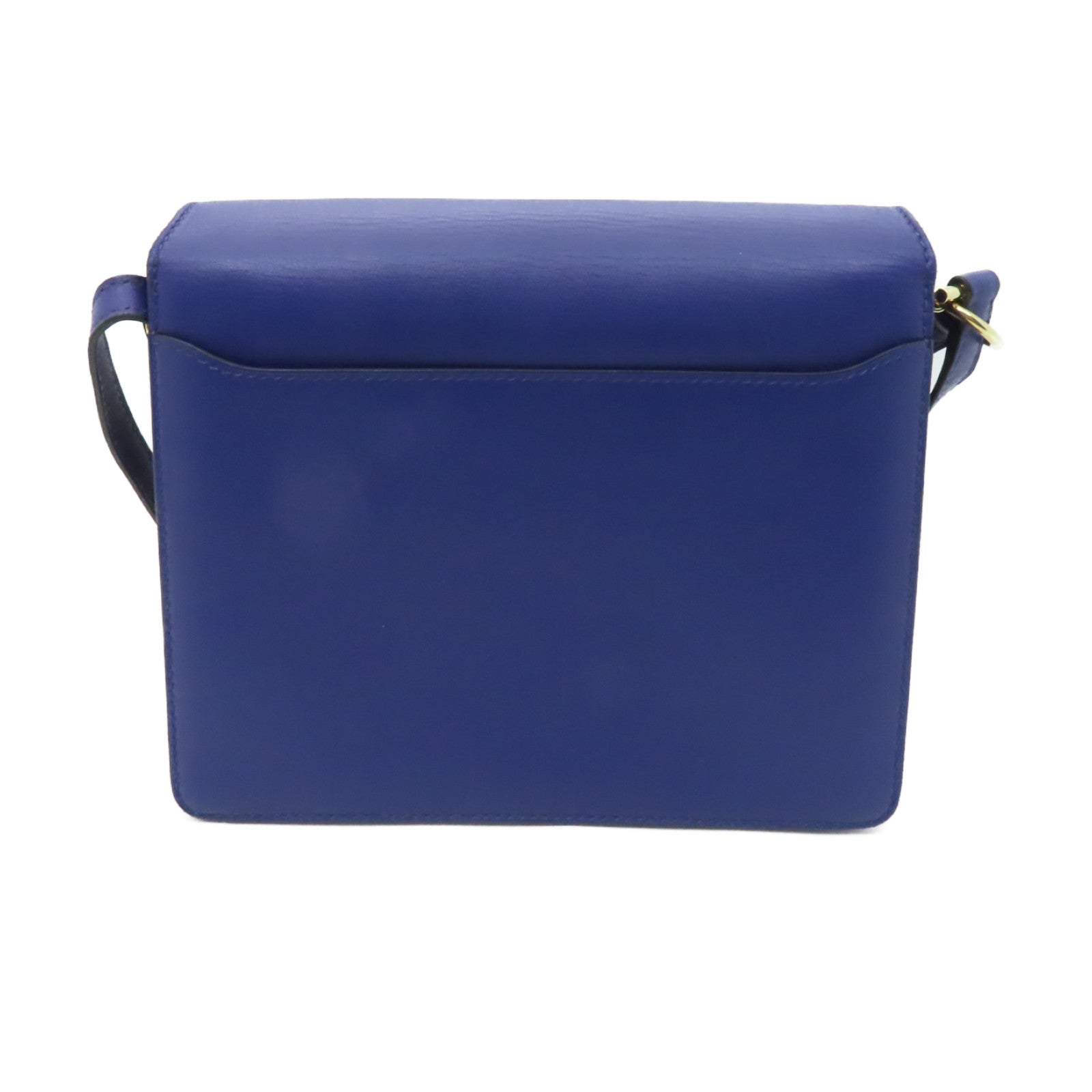 HERMES 【激減優惠】Evercolor皮革Roulis 23金扣肩背袋Blue Electric藍色