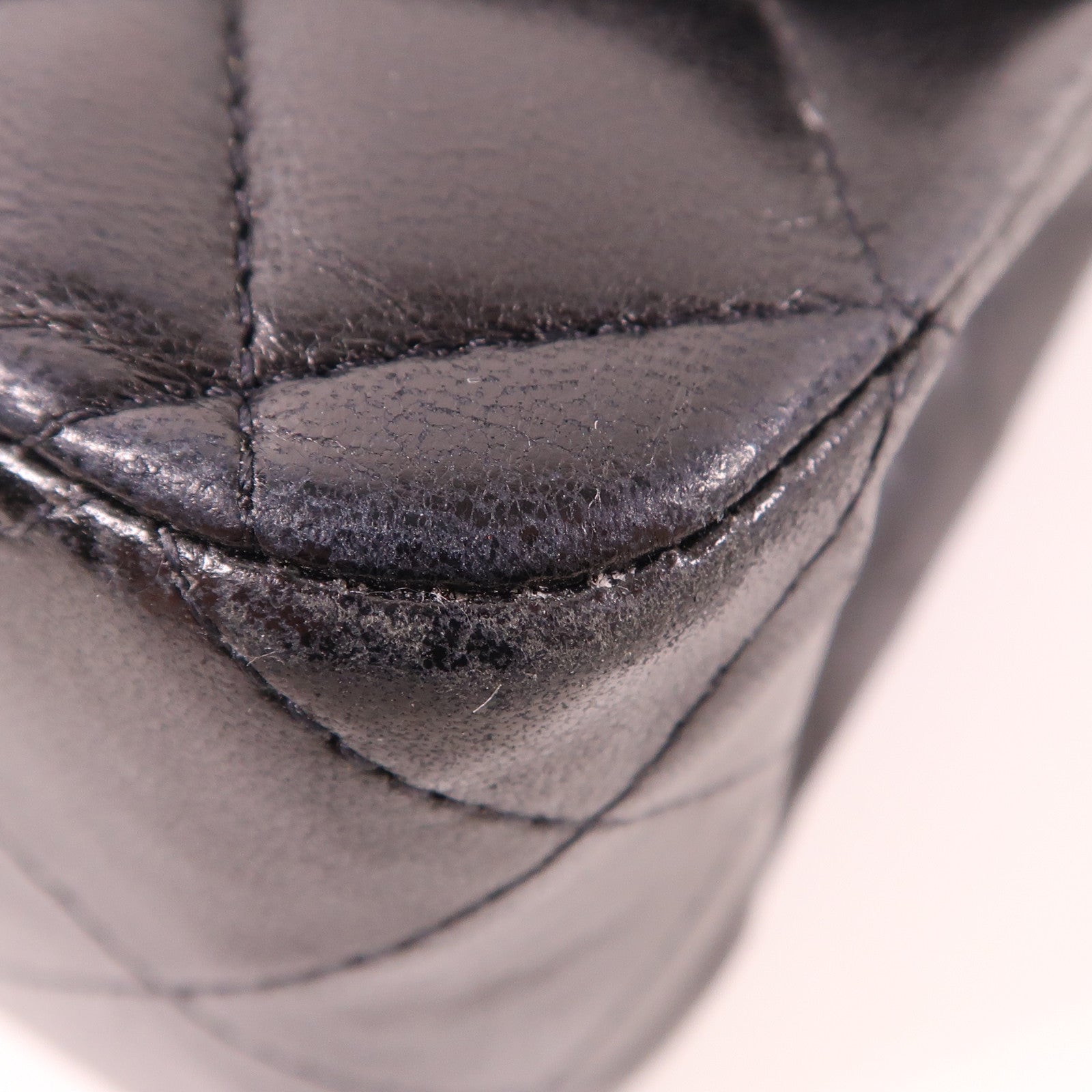 CHANEL 羊皮皮革Classic 25銀扣肩背袋