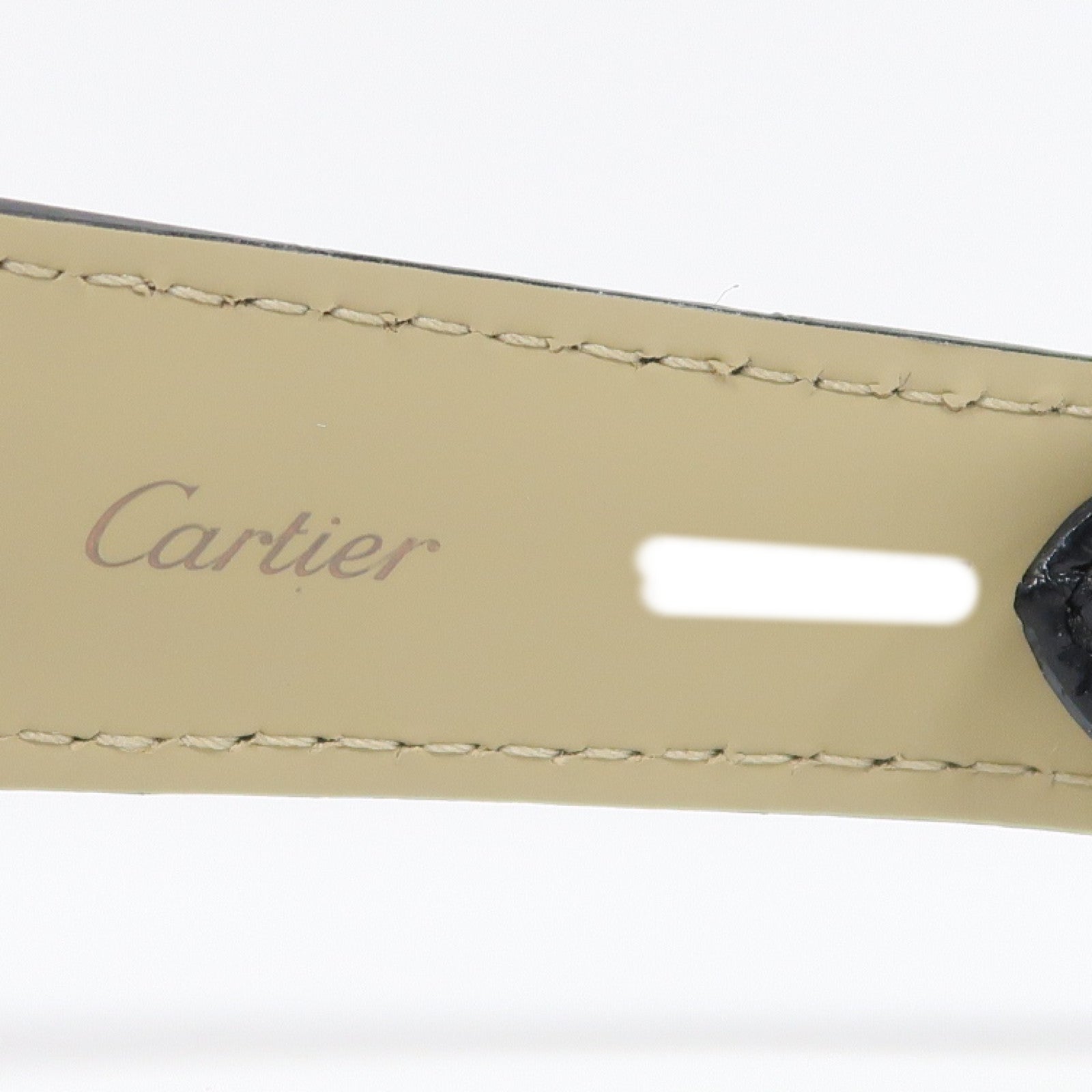 CARTIER Ballon Bleu Chronograph不鏽鋼/皮革帶手錶自動機芯白色