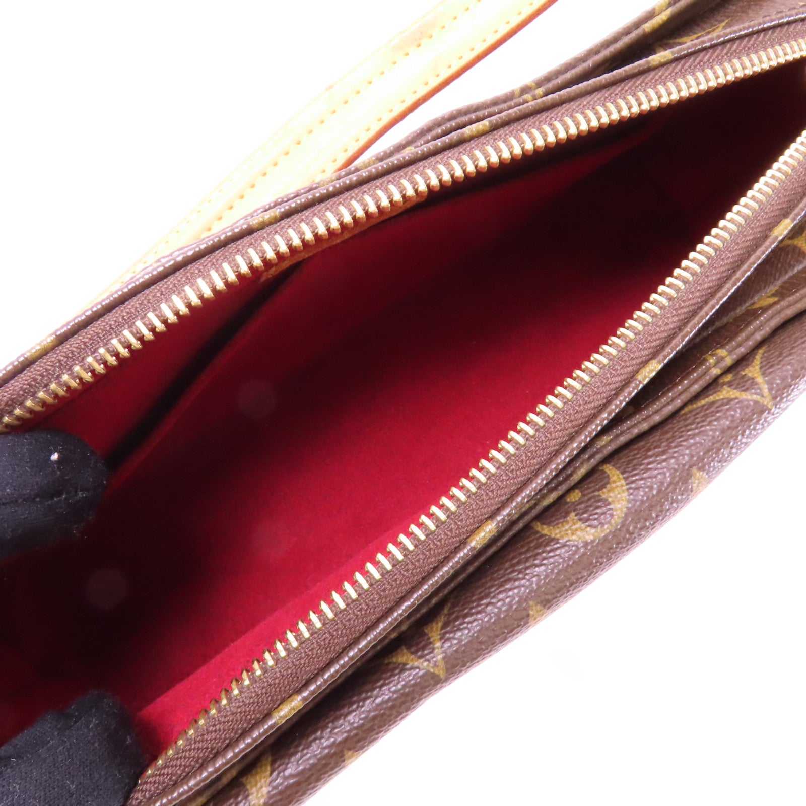 LOUIS VUITTON Monogram Viva Cite MM金扣肩背袋啡色