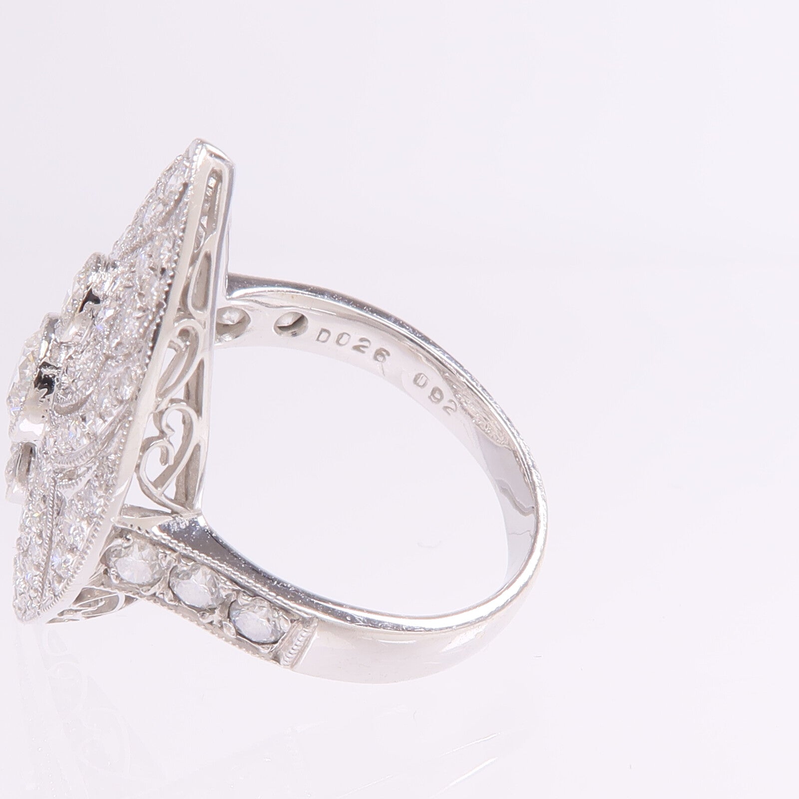 JEWELRY 18K白金Diamond Ring鑽石戒指US#5